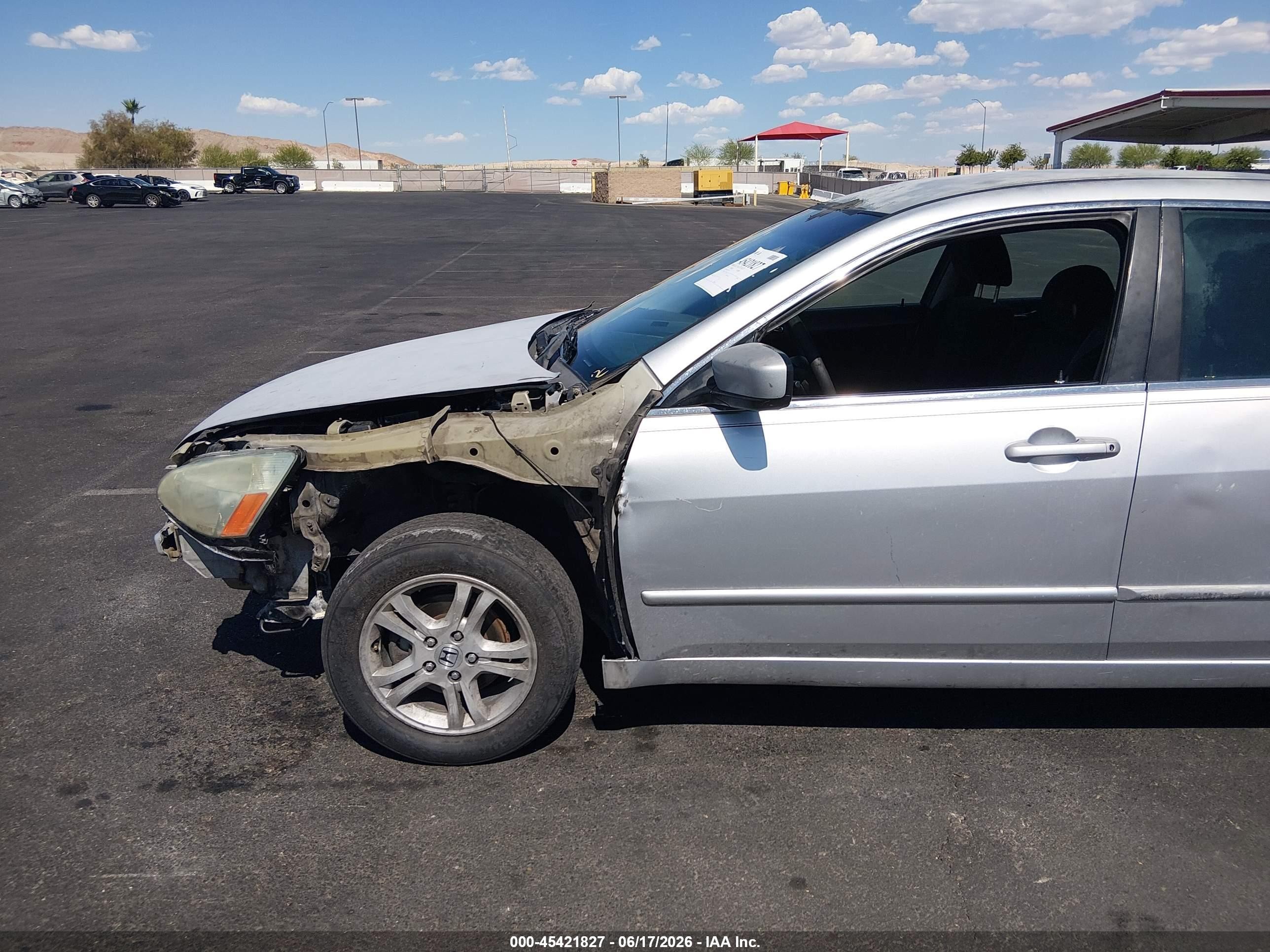 2007 Honda Accord 2.4 Se Gray vin: 1HGCM56307A229087