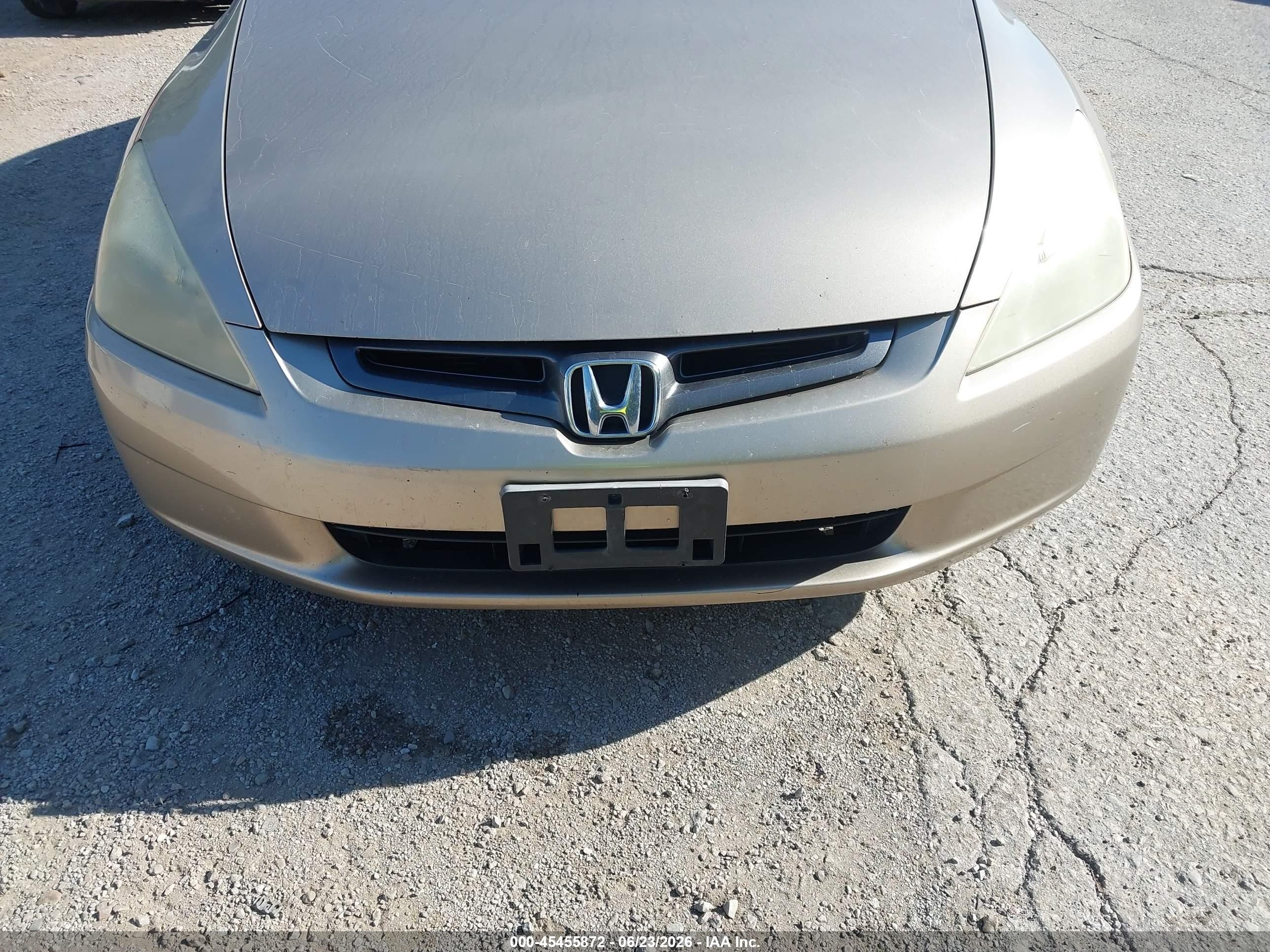 2003 Honda Accord Sdn Lx Cream vin: 1HGCM56313A012366