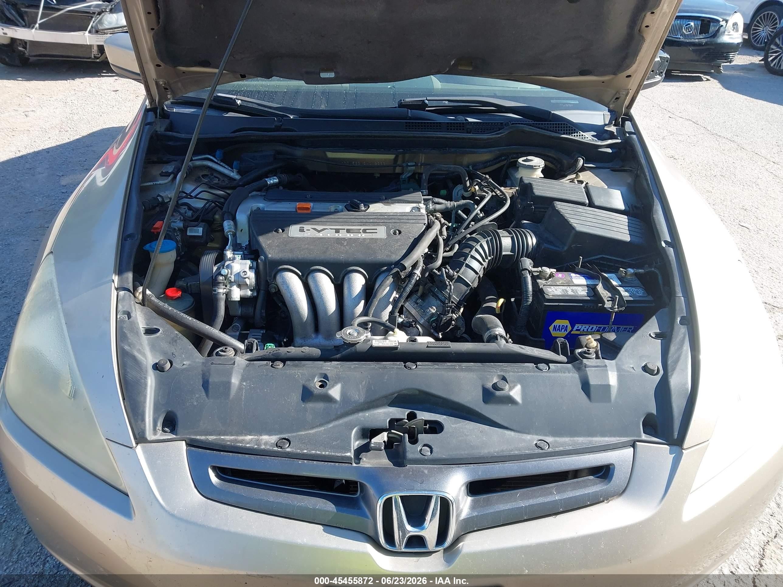 2003 Honda Accord Sdn Lx Cream vin: 1HGCM56313A012366