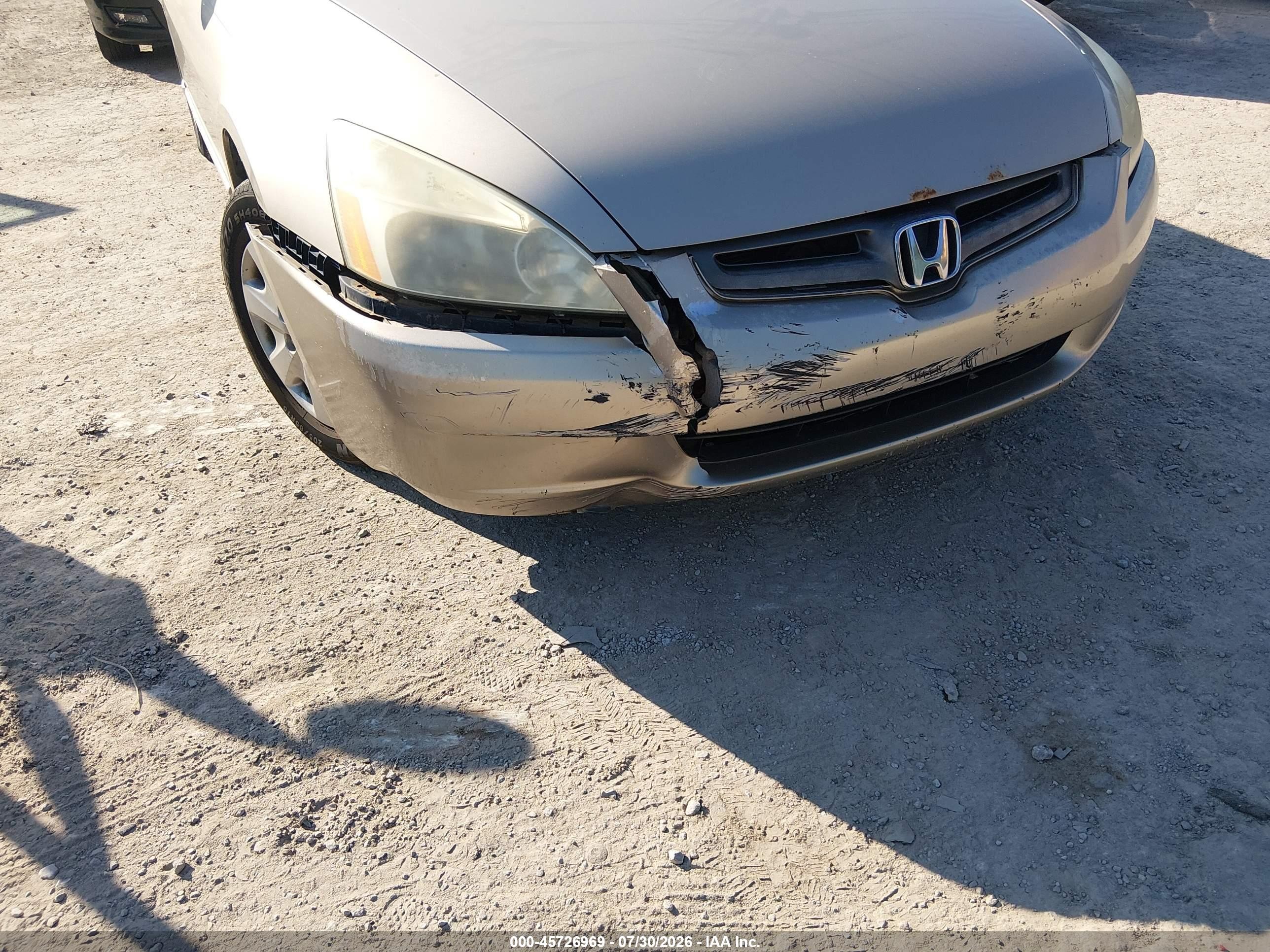 2003 Honda Accord 2.4 Lx Бежевый vin: 1HGCM56313A042922