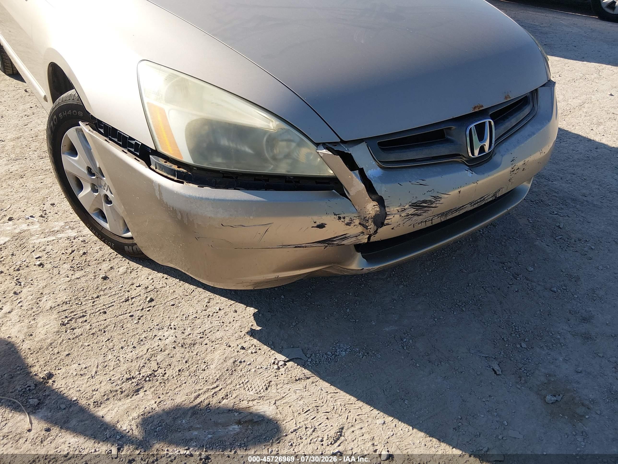 2003 Honda Accord 2.4 Lx Beige vin: 1HGCM56313A042922