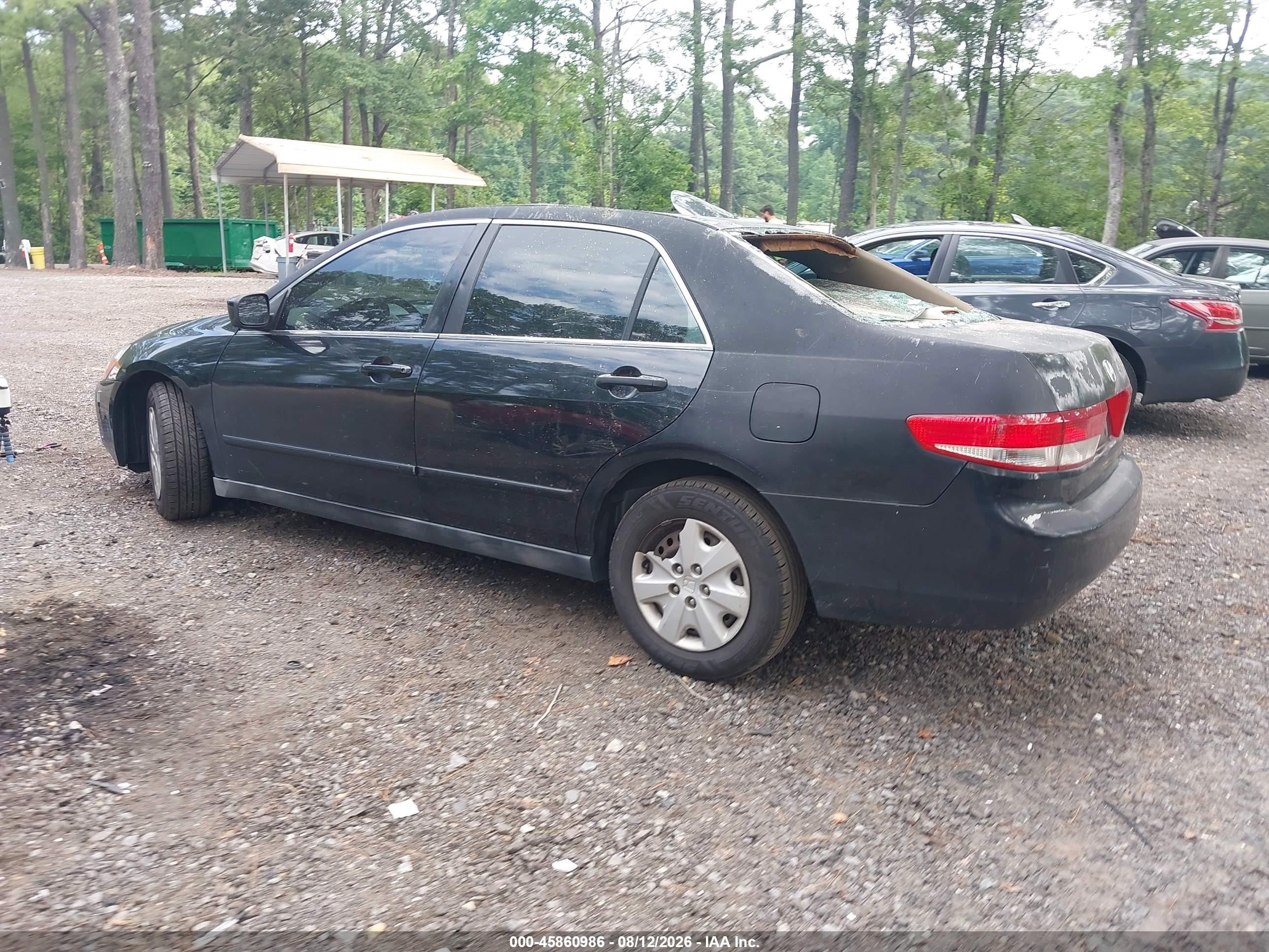 2003 Honda Accord 2.4 Lx Черный vin: 1HGCM56313A140123