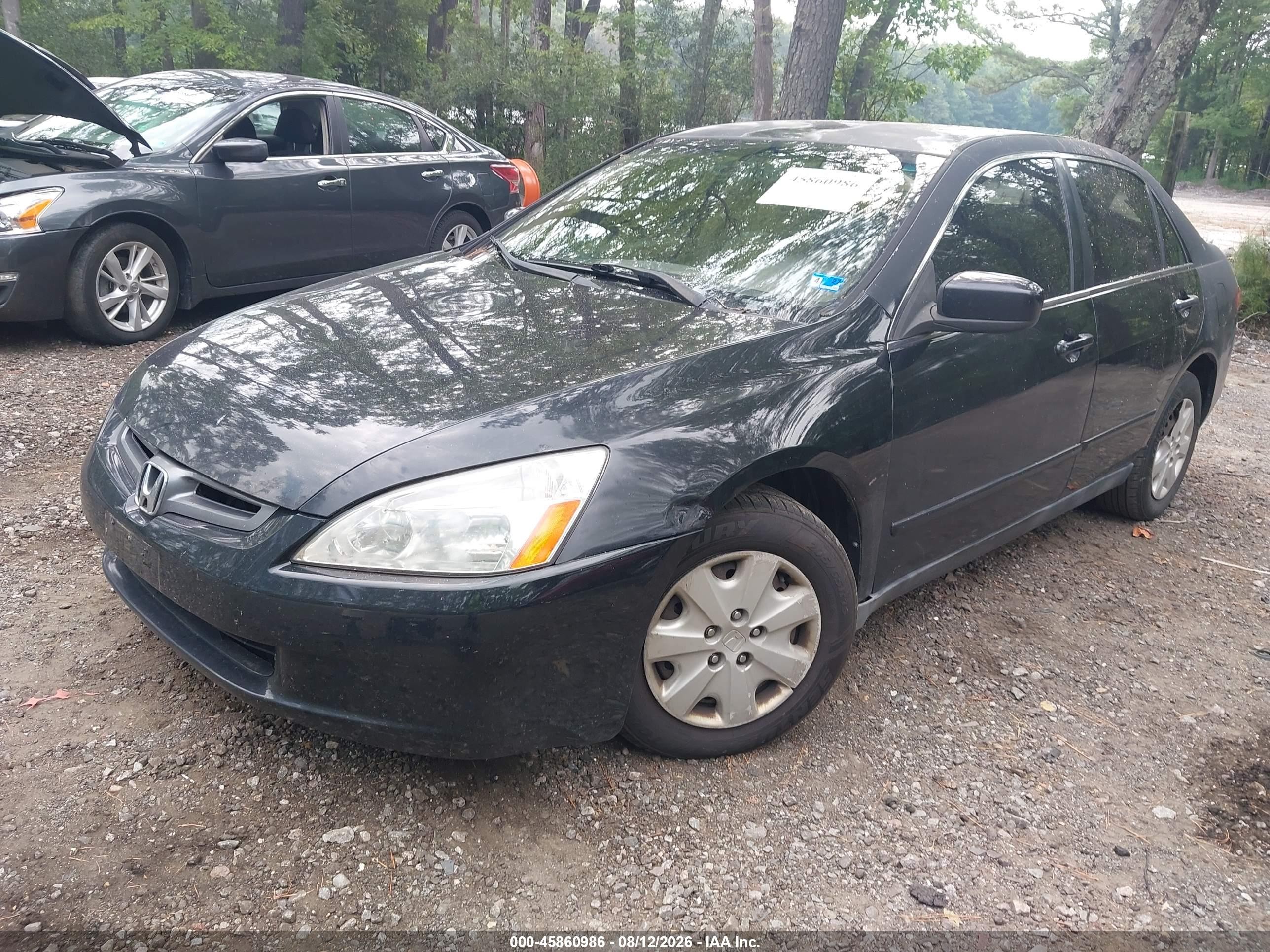 2003 Honda Accord 2.4 Lx Черный vin: 1HGCM56313A140123