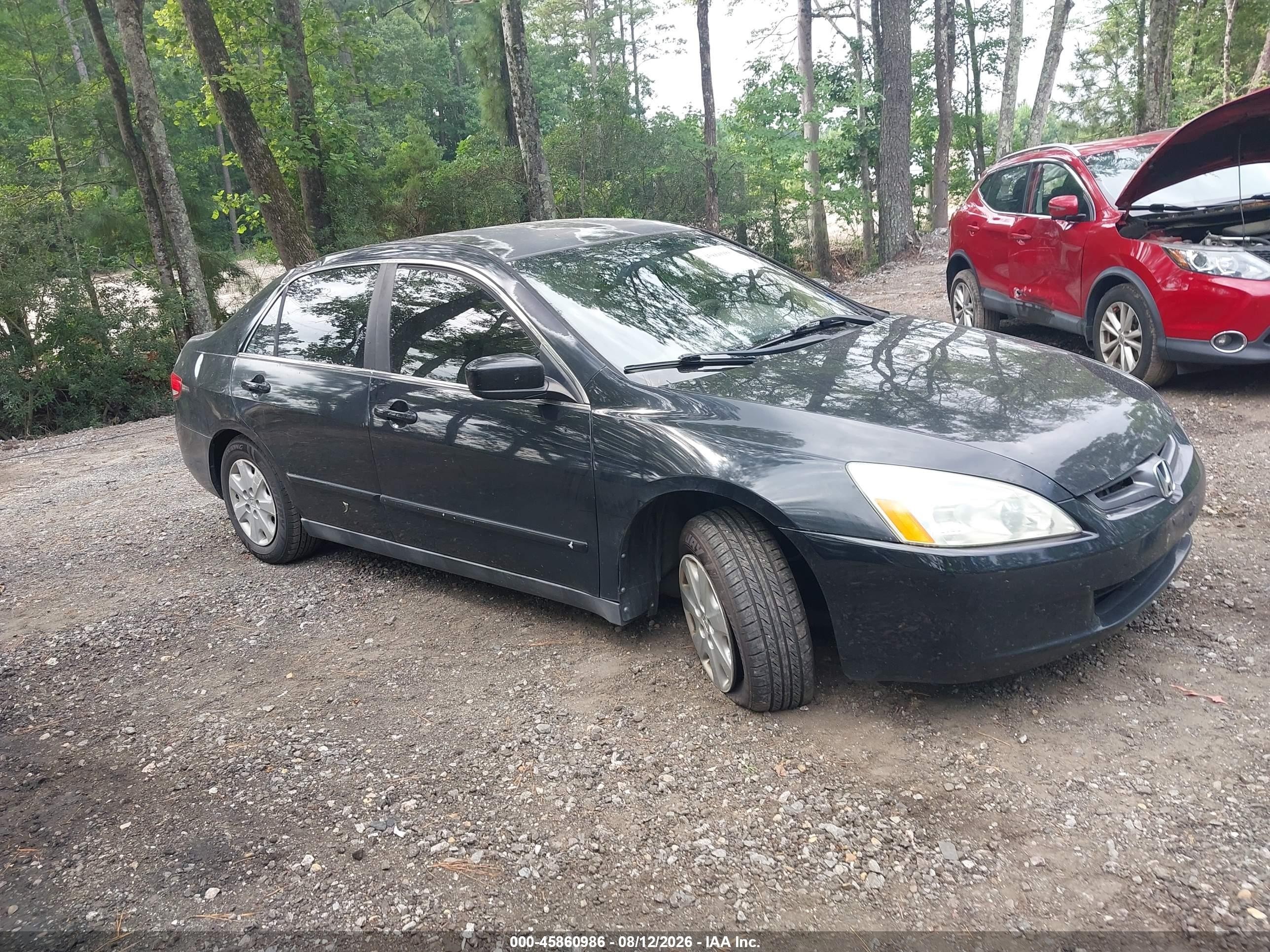2003 Honda Accord 2.4 Lx Black vin: 1HGCM56313A140123