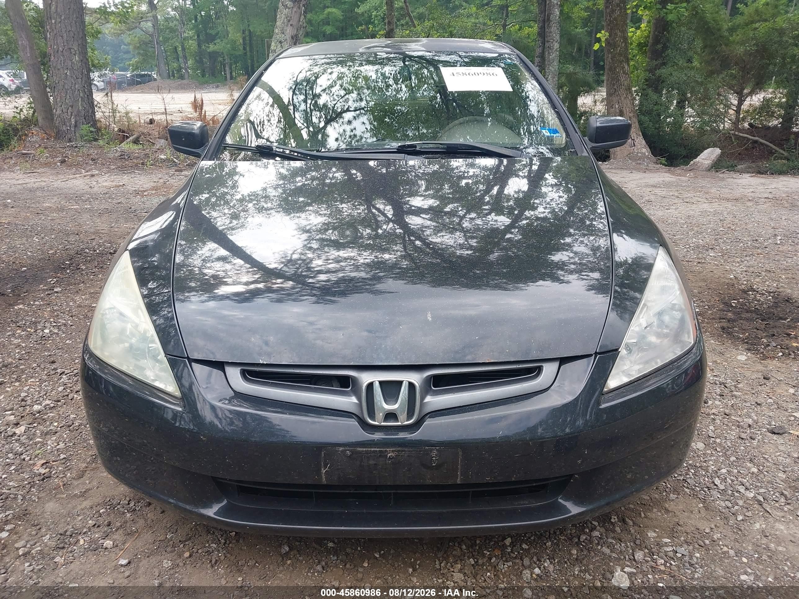 2003 Honda Accord 2.4 Lx Черный vin: 1HGCM56313A140123
