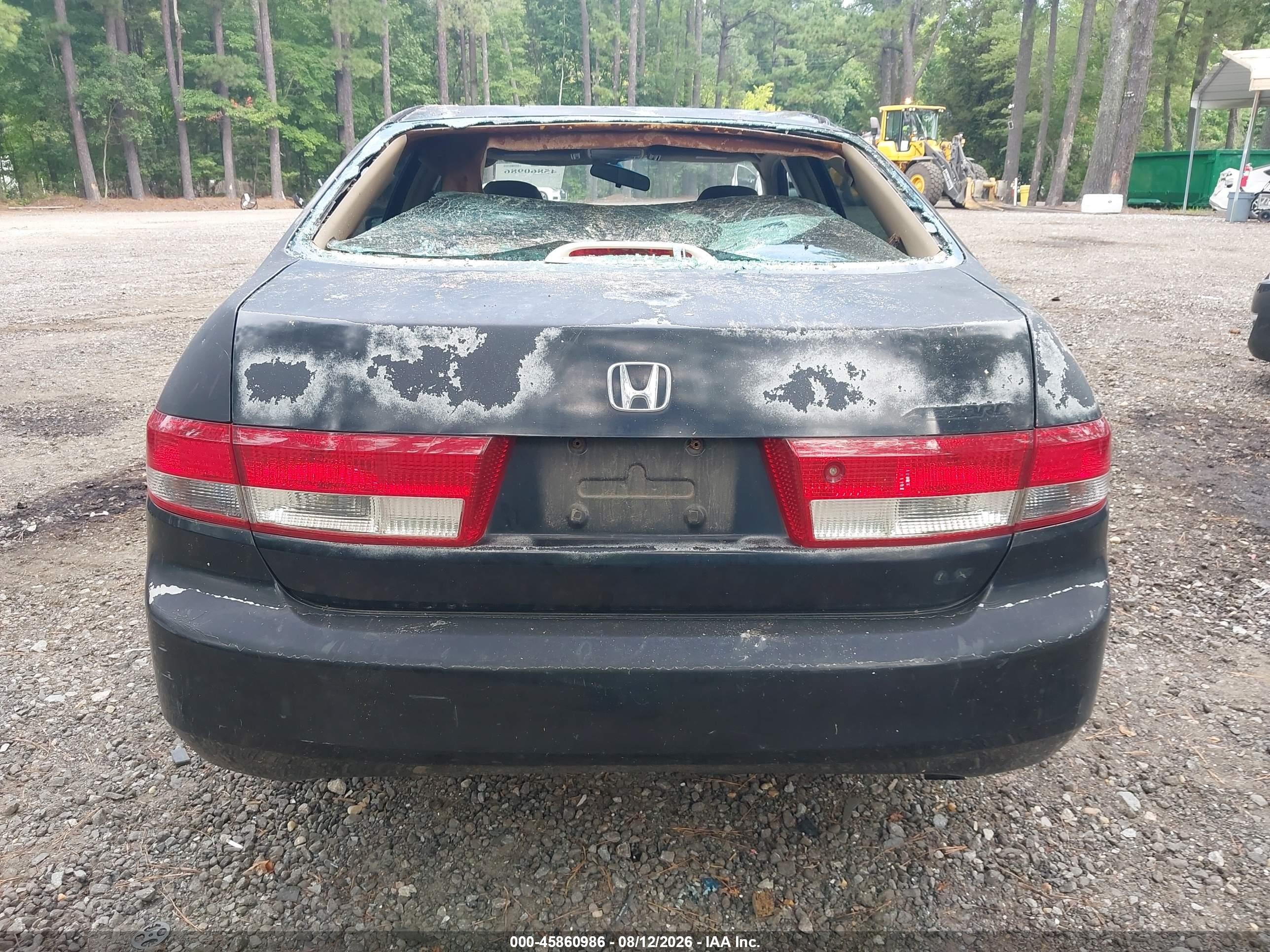 2003 Honda Accord 2.4 Lx Черный vin: 1HGCM56313A140123