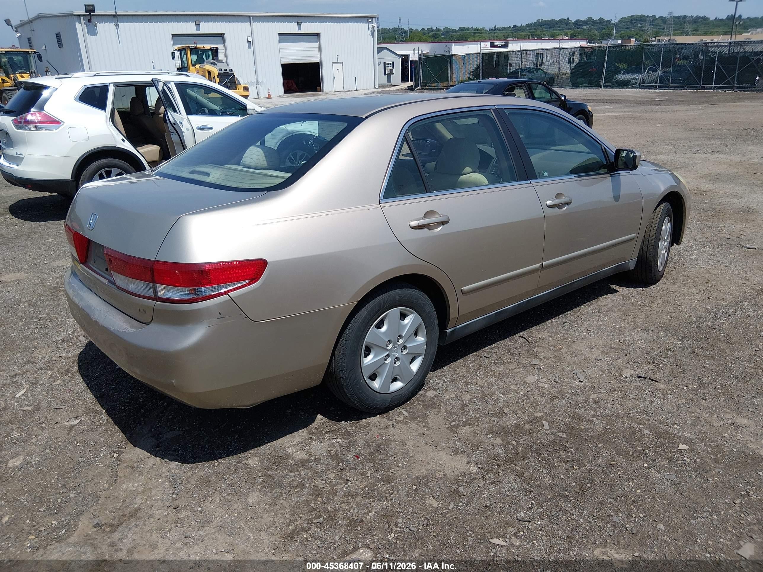 2004 Honda Accord 2.4 Lx Желто-коричневый vin: 1HGCM56314A016273