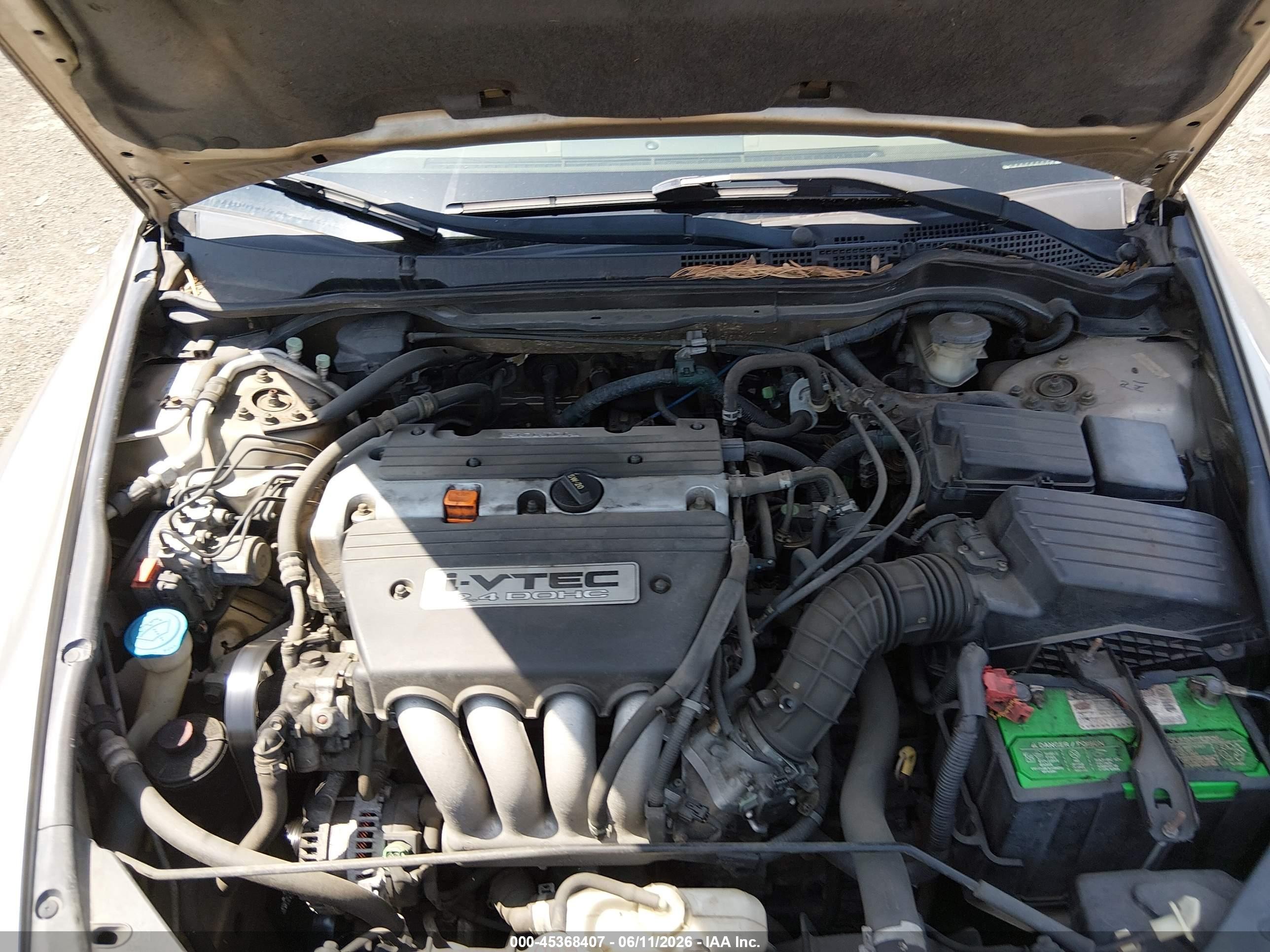 2004 Honda Accord 2.4 Lx Желто-коричневый vin: 1HGCM56314A016273
