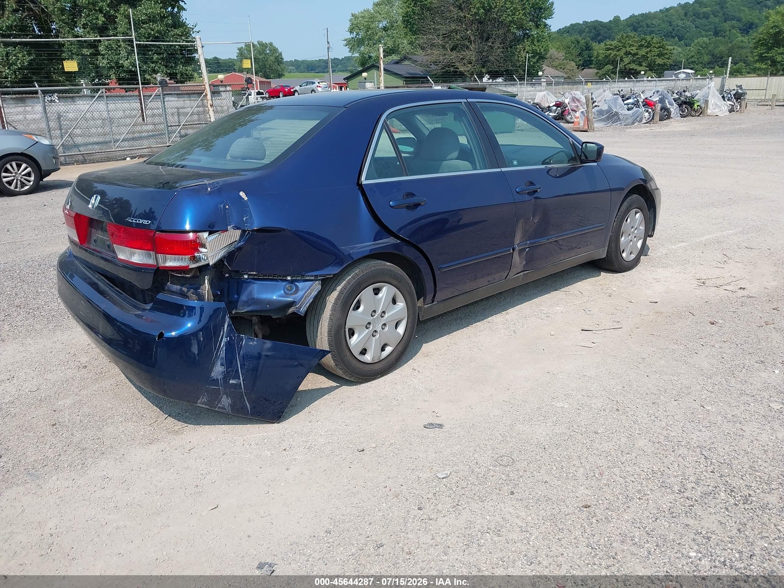 2004 Honda Accord 2.4 Lx Blue vin: 1HGCM56314A114915