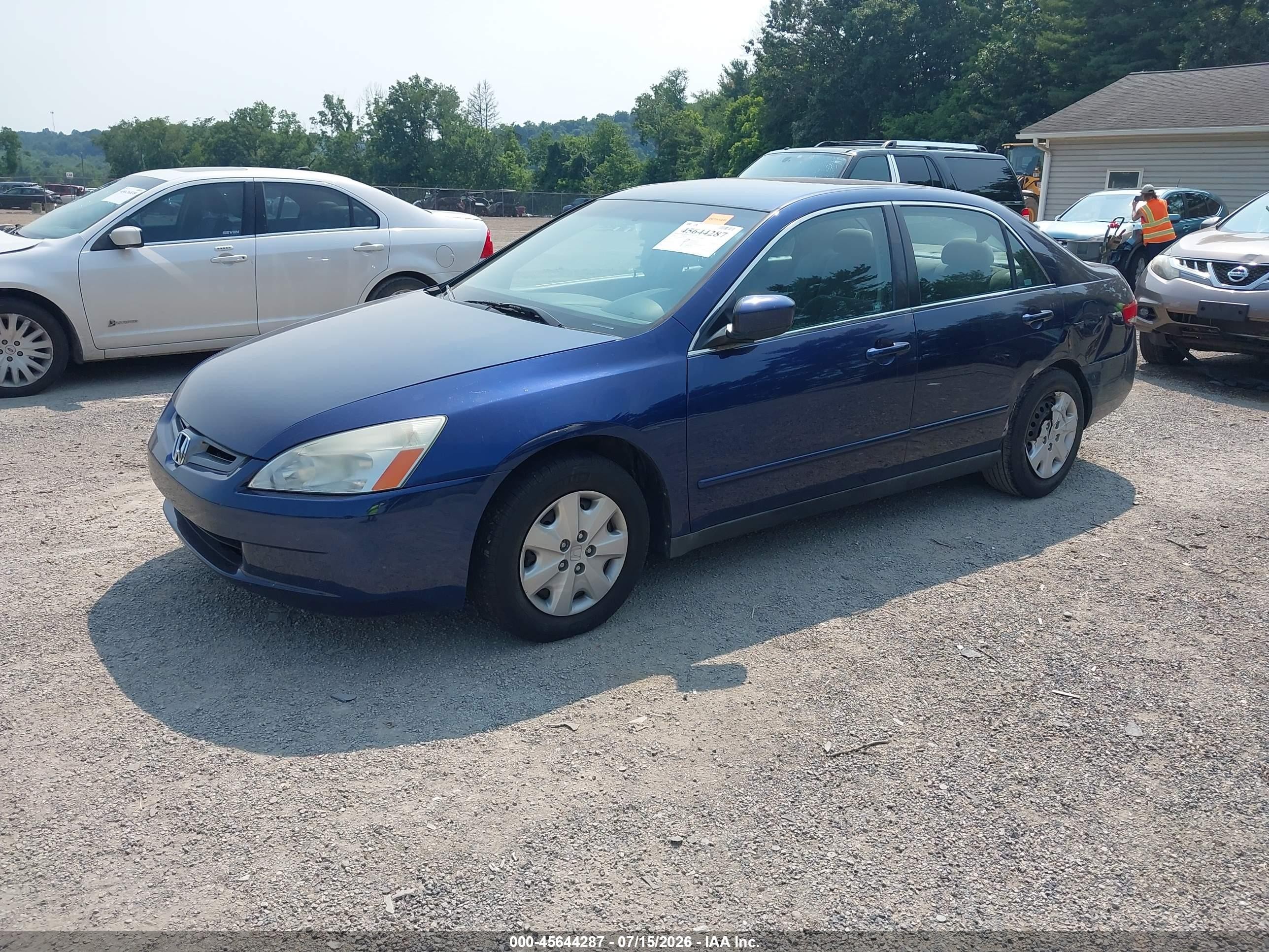 2004 Honda Accord 2.4 Lx Blue vin: 1HGCM56314A114915