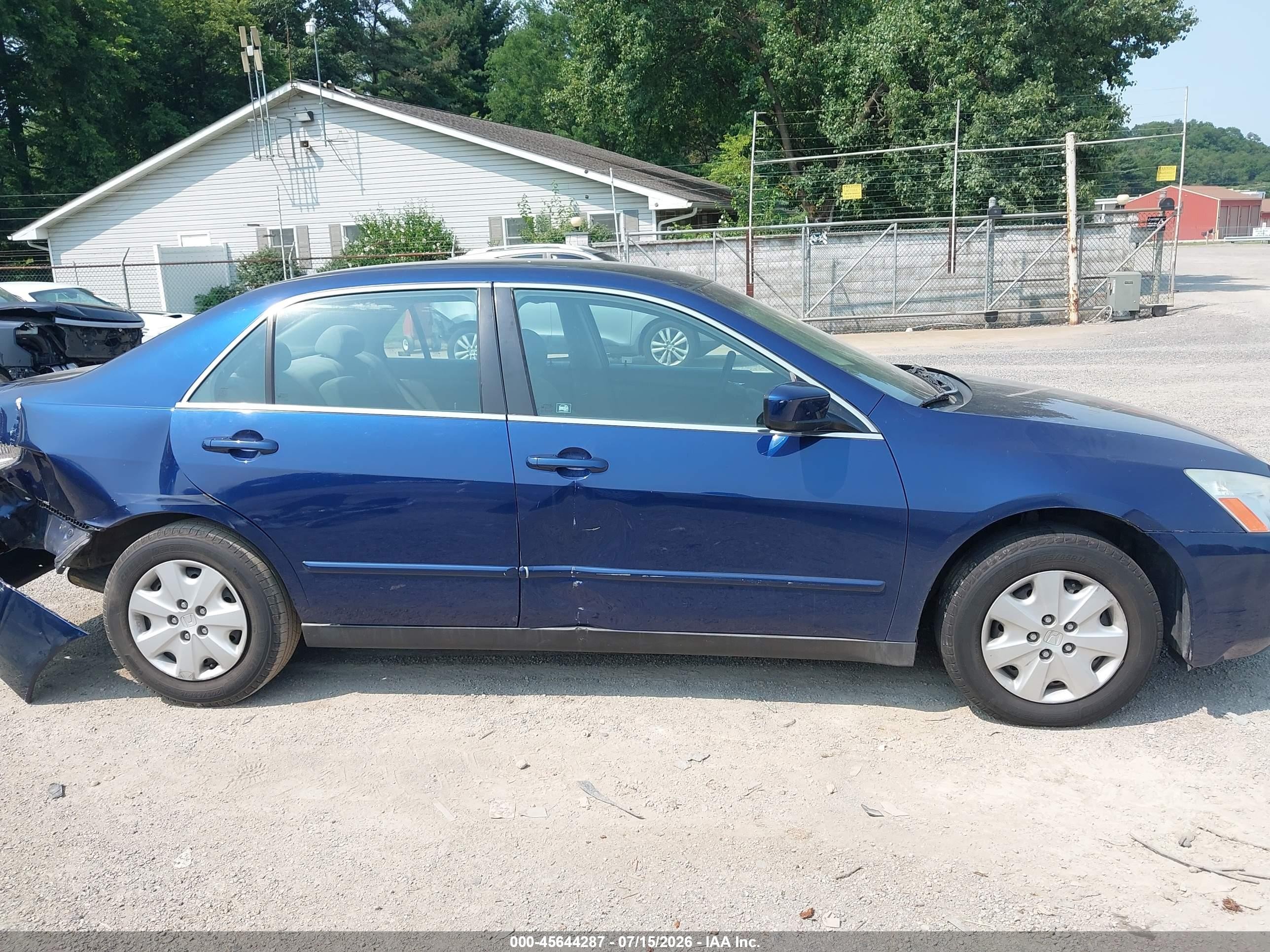 2004 Honda Accord 2.4 Lx Blue vin: 1HGCM56314A114915