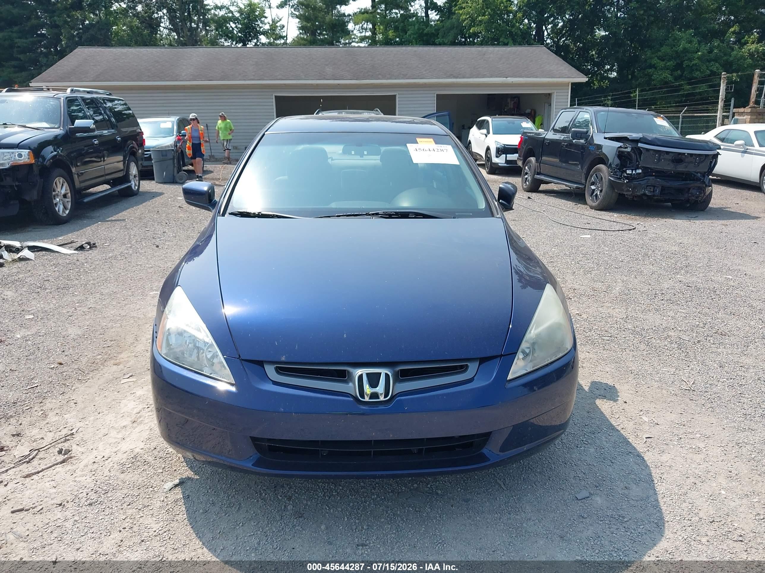 2004 Honda Accord 2.4 Lx Blue vin: 1HGCM56314A114915