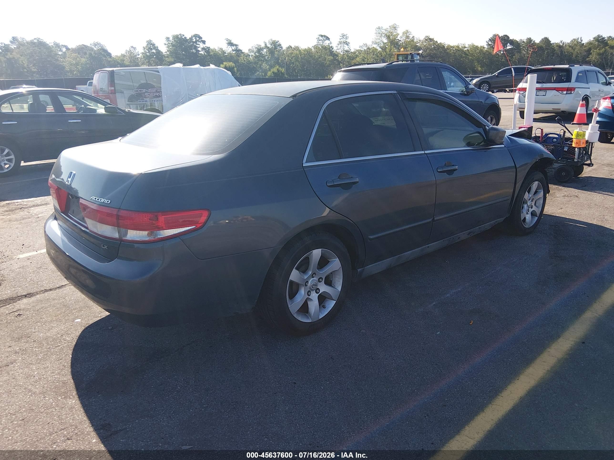 2004 Honda Accord 2.4 Lx Gray vin: 1HGCM56314A139488