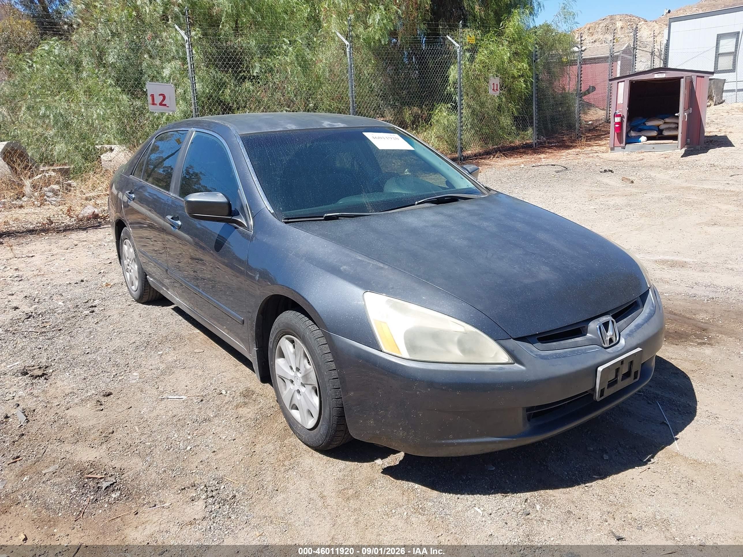2004 Honda Accord 2.4 Lx Gray vin: 1HGCM56314A172362