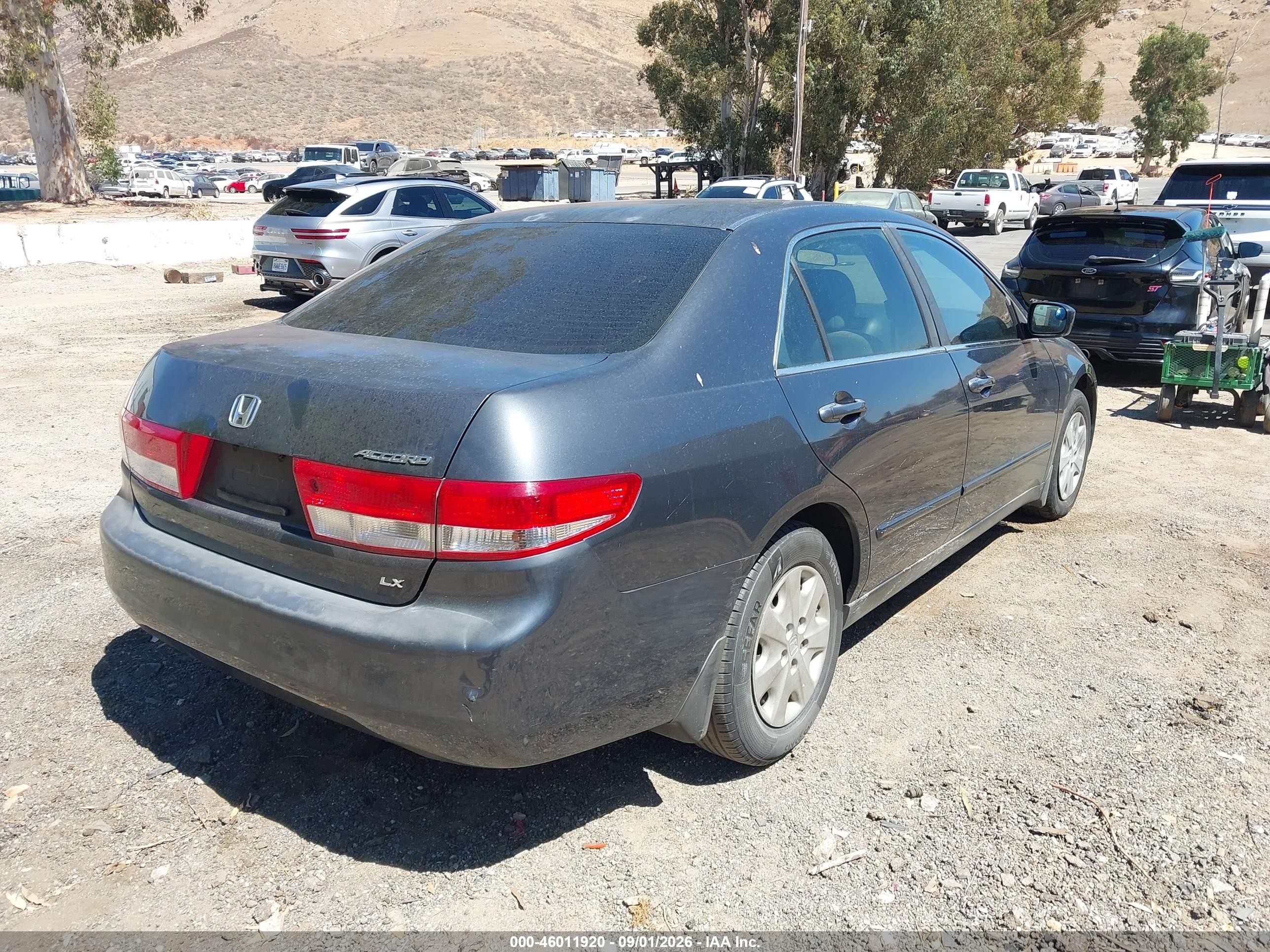 2004 Honda Accord 2.4 Lx Gray vin: 1HGCM56314A172362