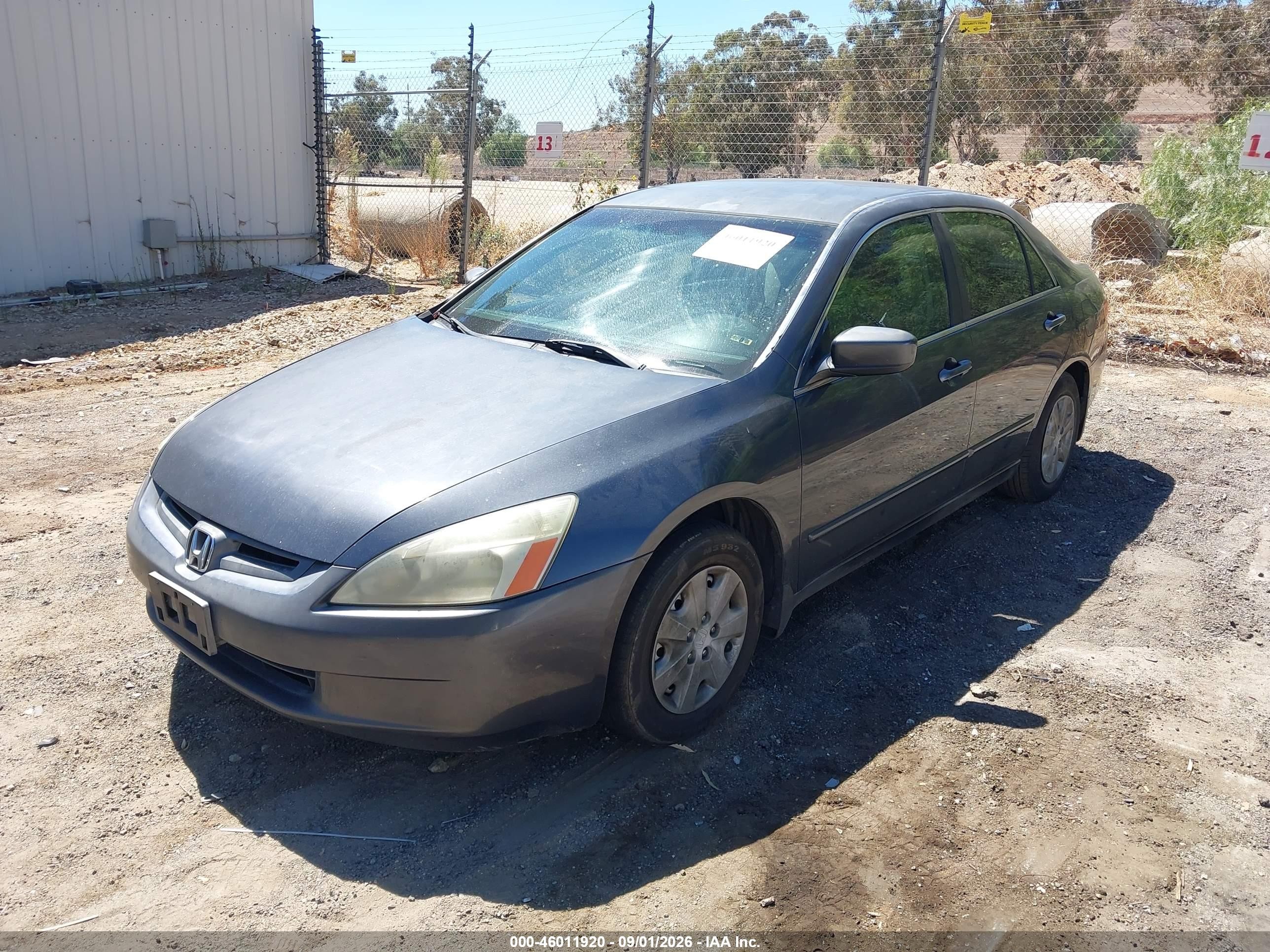 2004 Honda Accord 2.4 Lx Gray vin: 1HGCM56314A172362