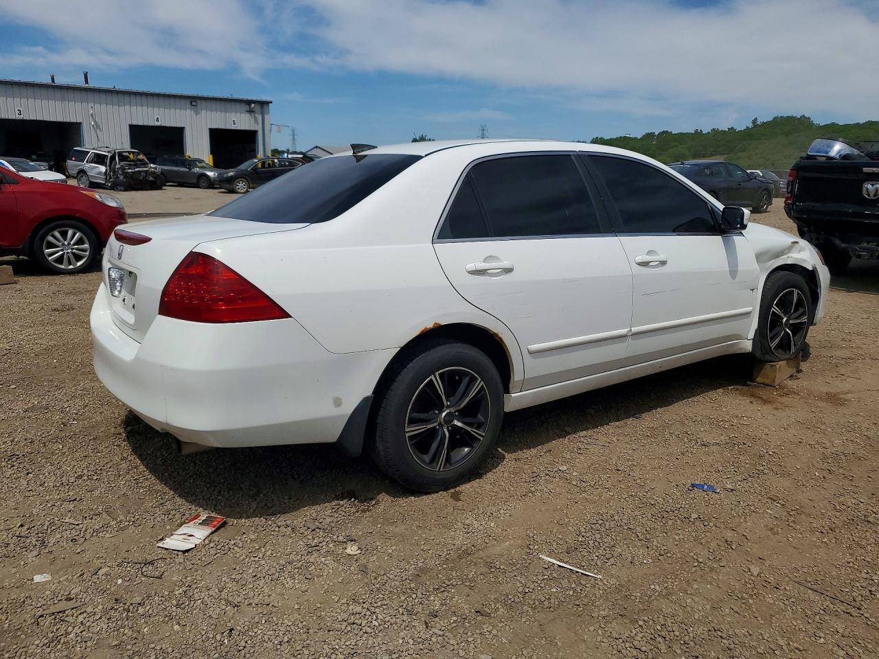 2006 Honda Accord Se White vin: 1HGCM56316A026403