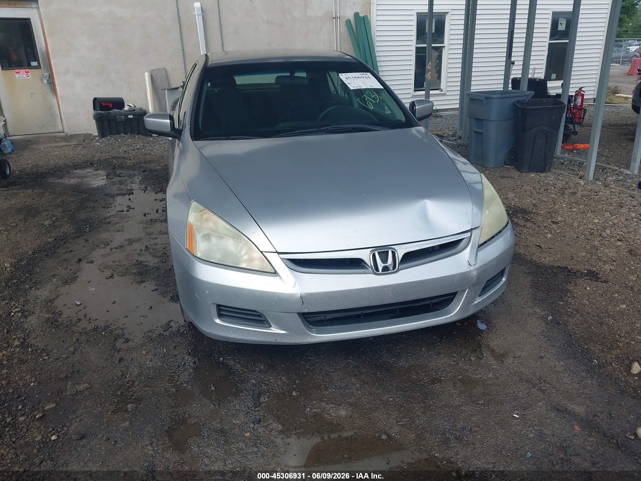 2006 Honda Accord 2.4 Se Silver vin: 1HGCM56316A087041