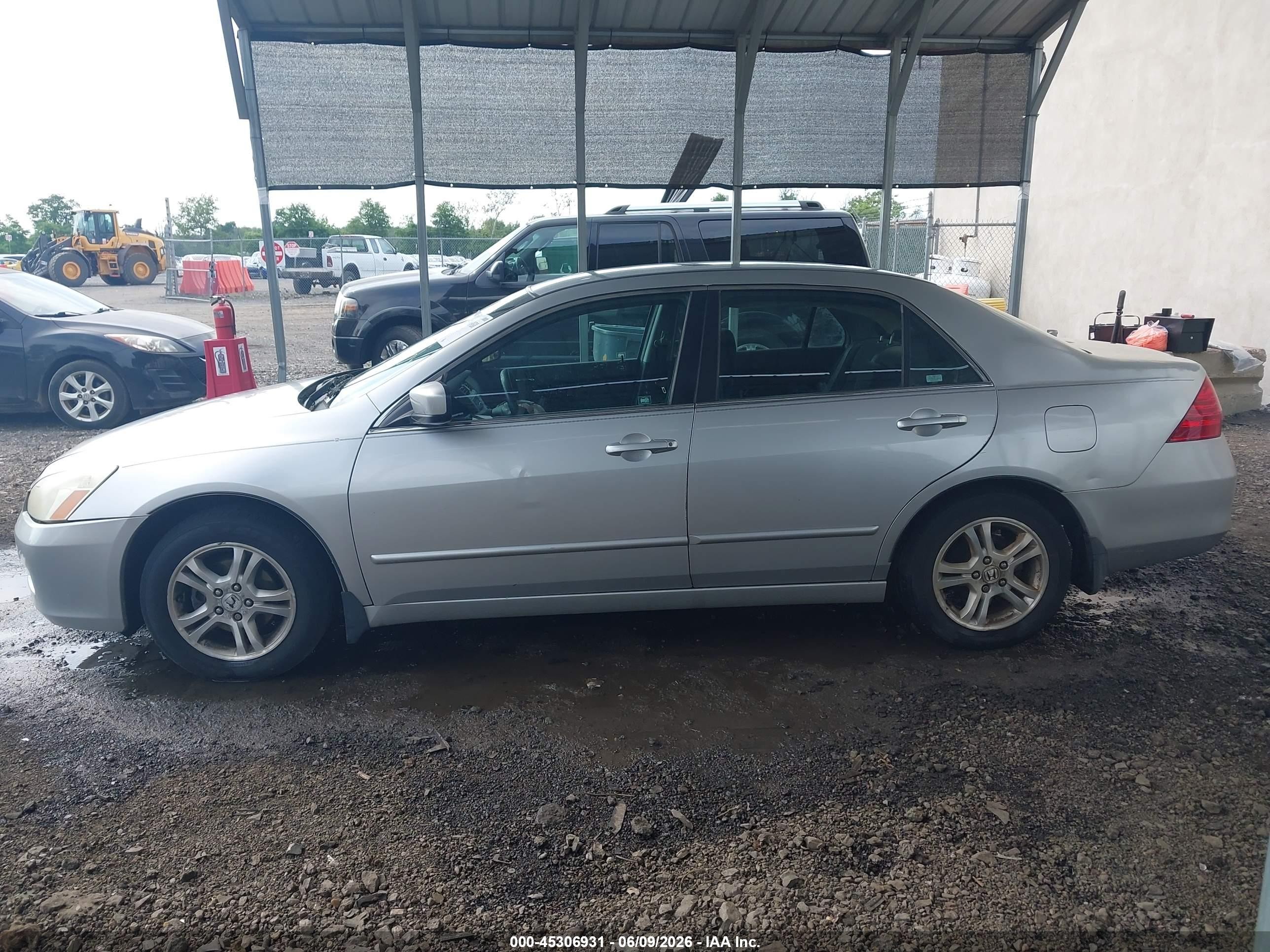 2006 Honda Accord 2.4 Se Silver vin: 1HGCM56316A087041