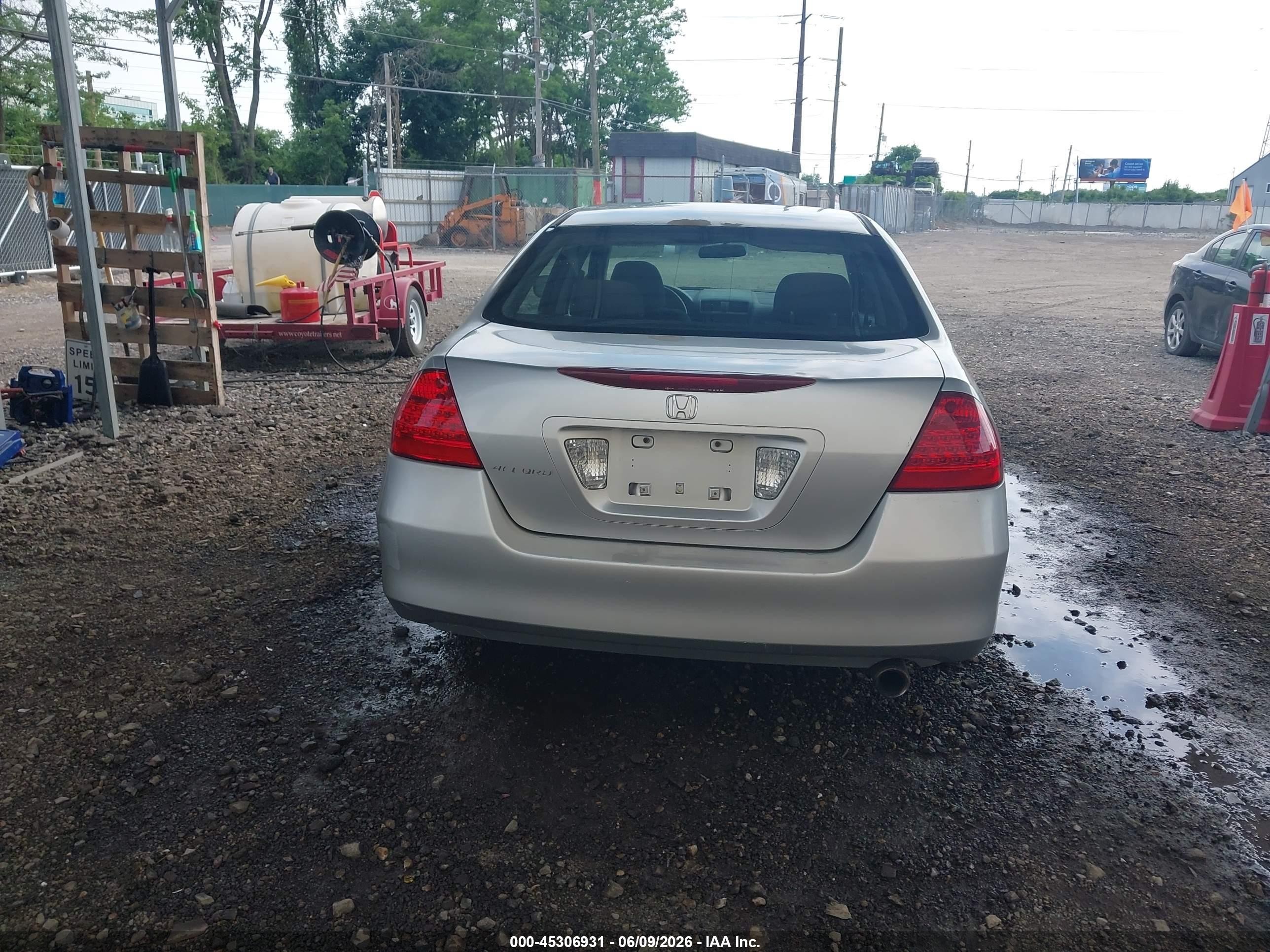 2006 Honda Accord 2.4 Se Silver vin: 1HGCM56316A087041