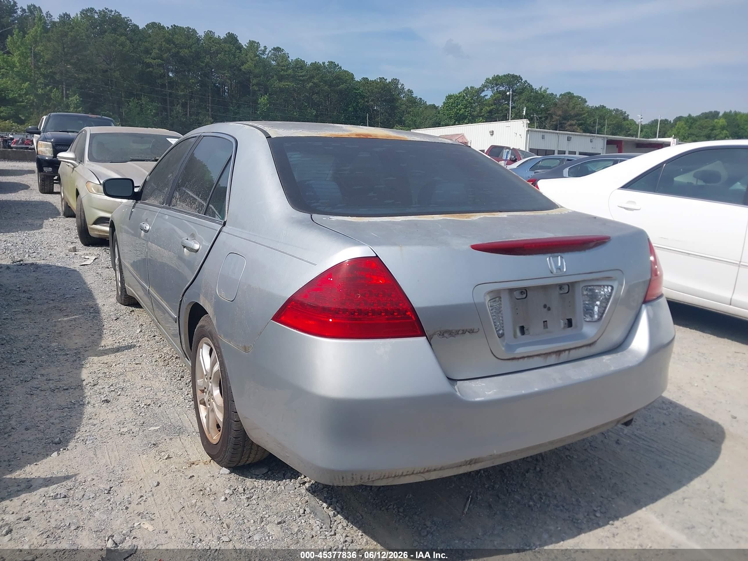 2006 Honda Accord 2.4 Se Silver vin: 1HGCM56316A100368