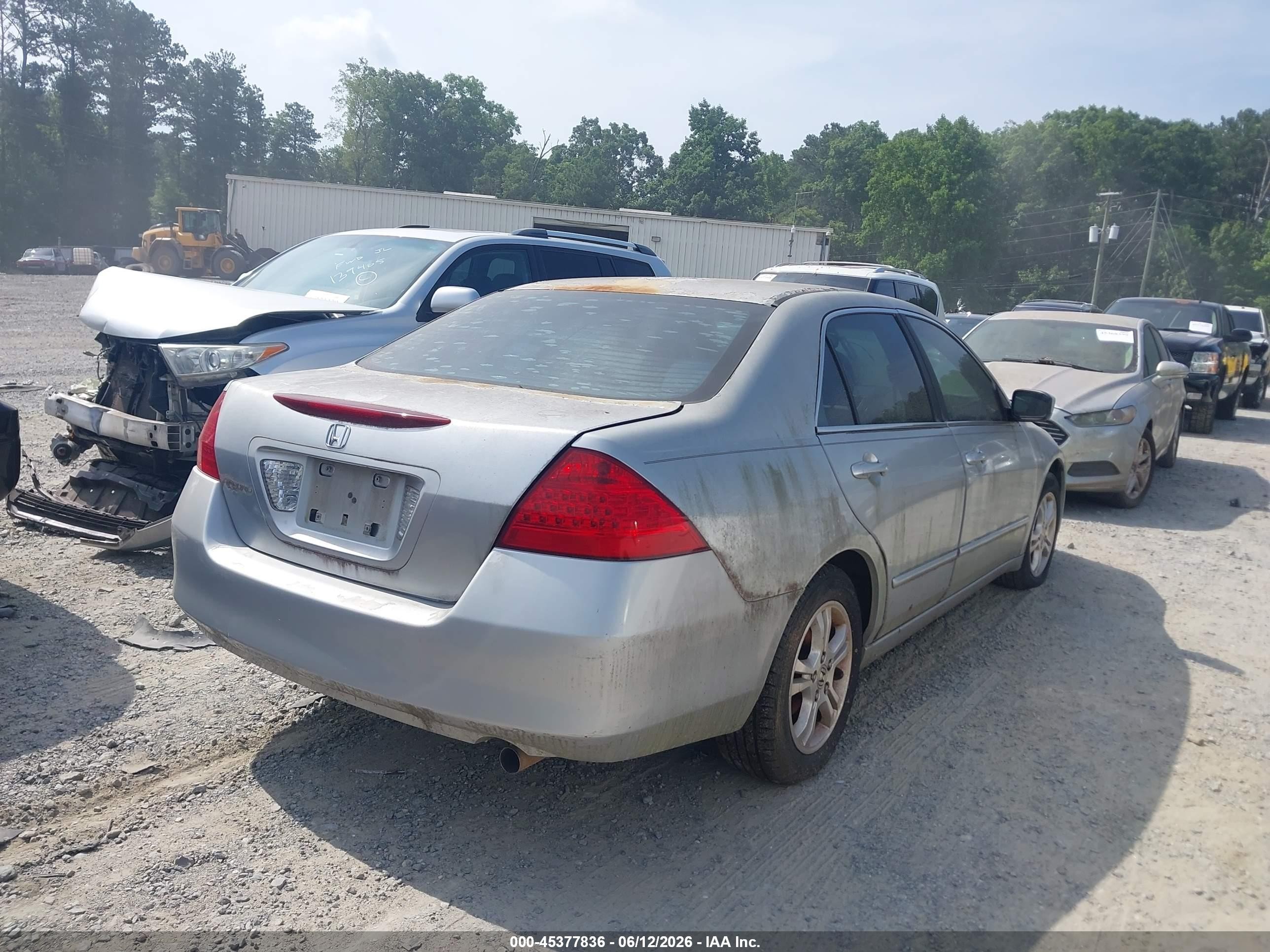 2006 Honda Accord 2.4 Se Silver vin: 1HGCM56316A100368