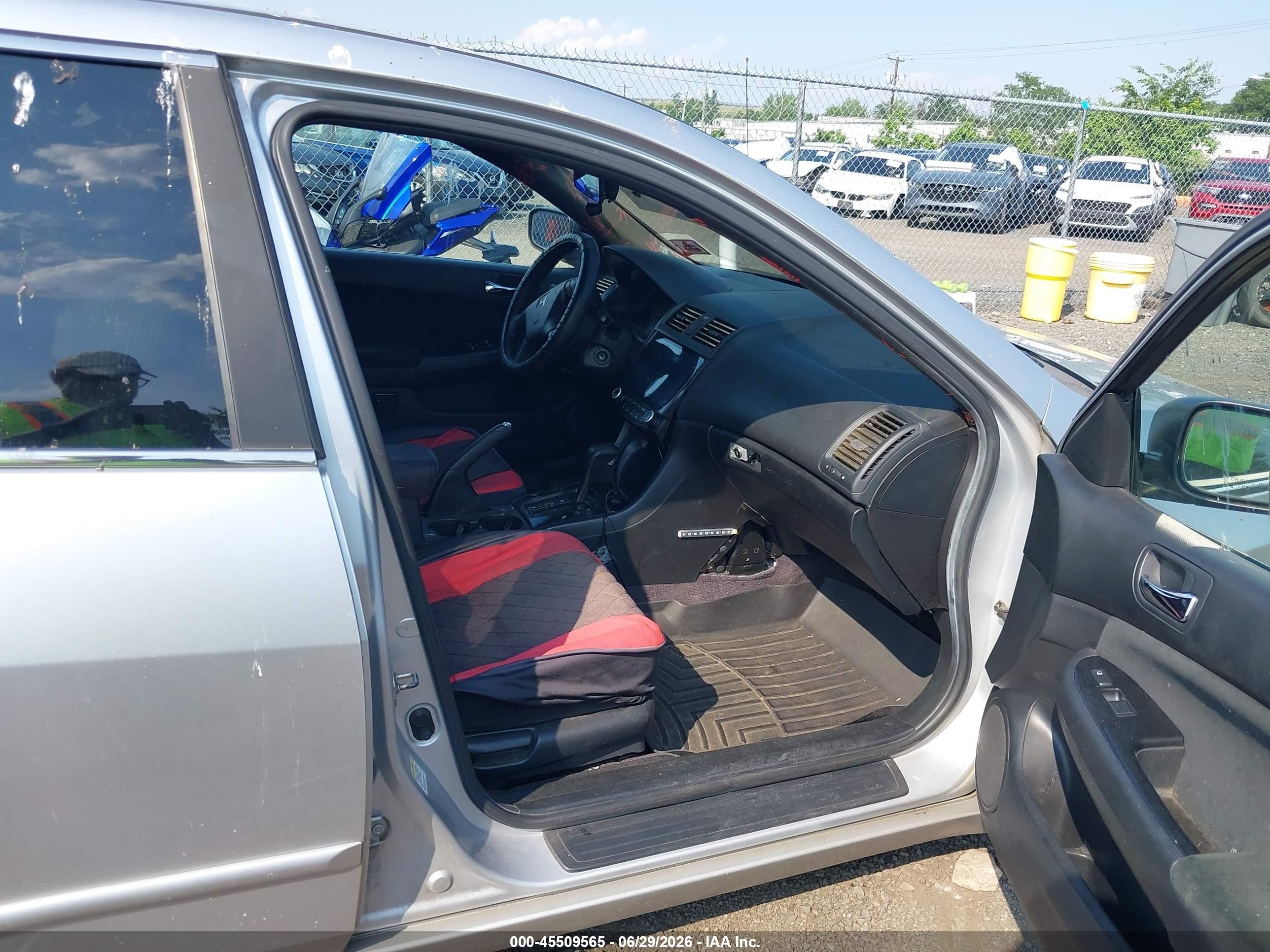 2006 Honda Accord 2.4 Se Silver vin: 1HGCM56316A103884