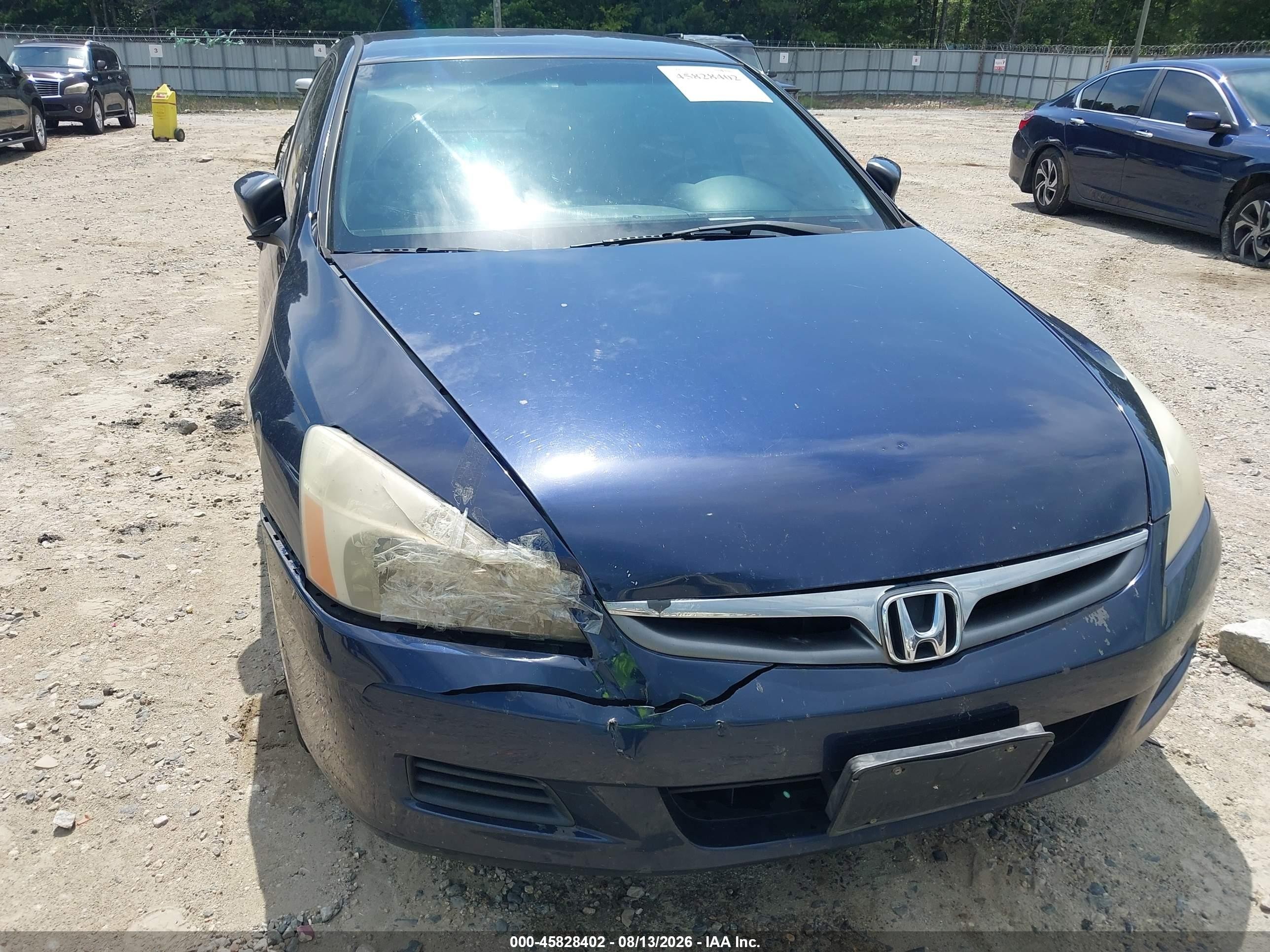 2006 Honda Accord 2.4 Se Blue vin: 1HGCM56316A110026