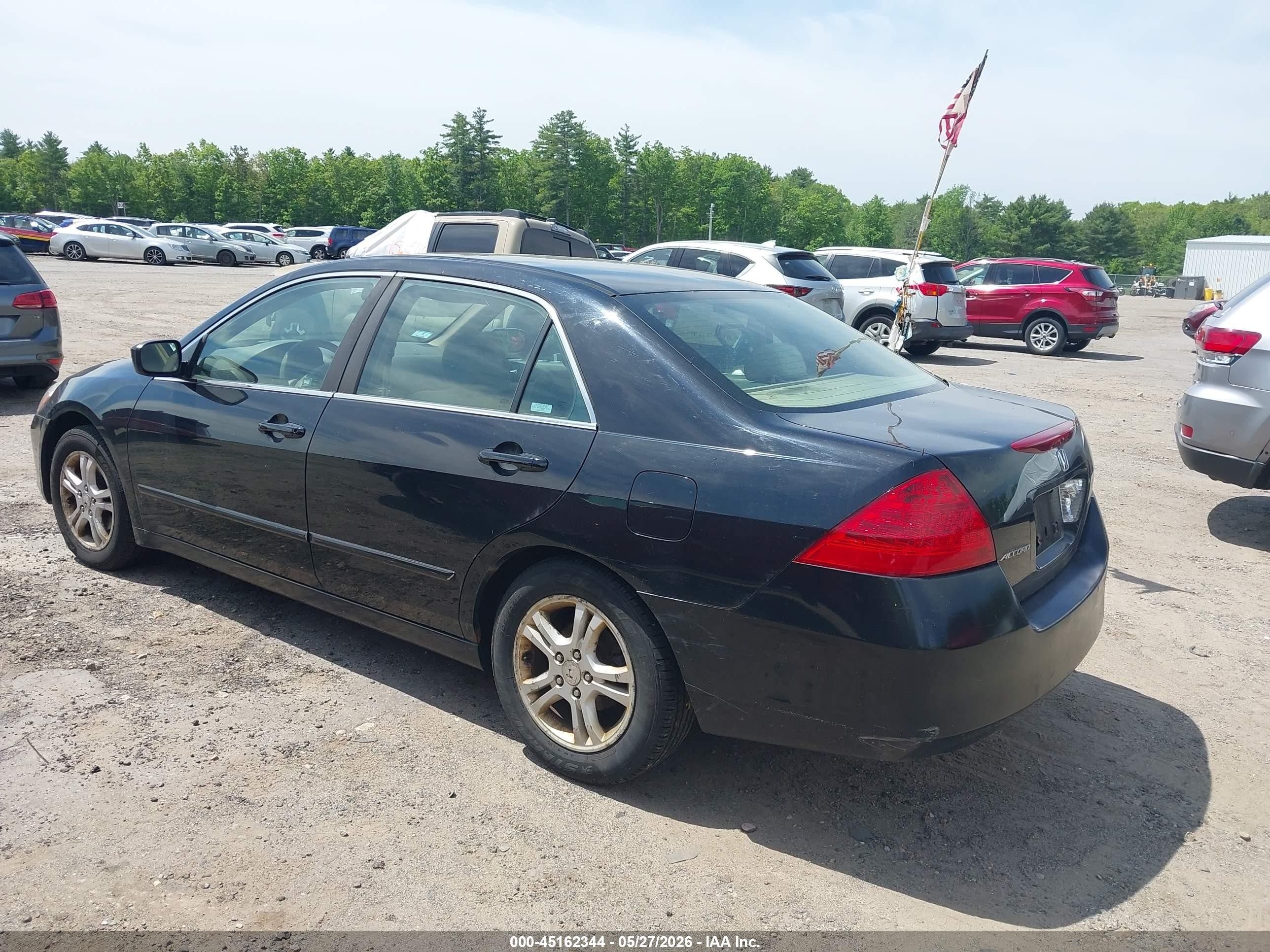2006 Honda Accord 2.4 Se Black vin: 1HGCM56316A129613