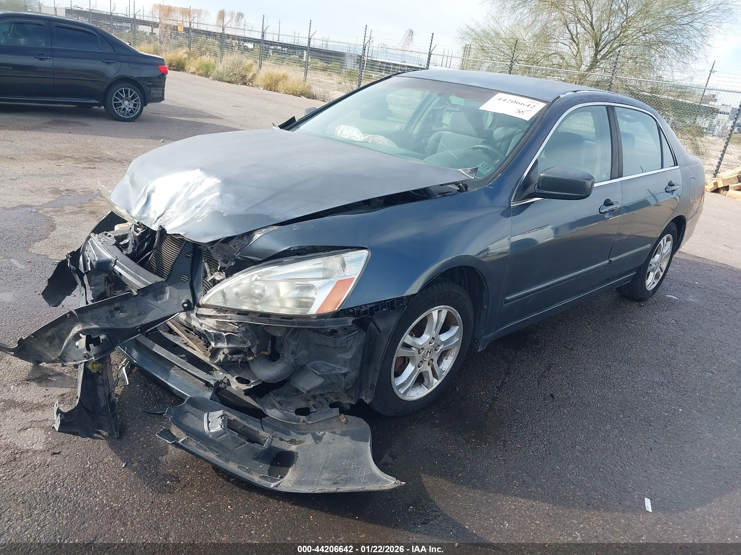 2006 Honda Accord 2.4 Se Серый vin: 1HGCM56316A146640