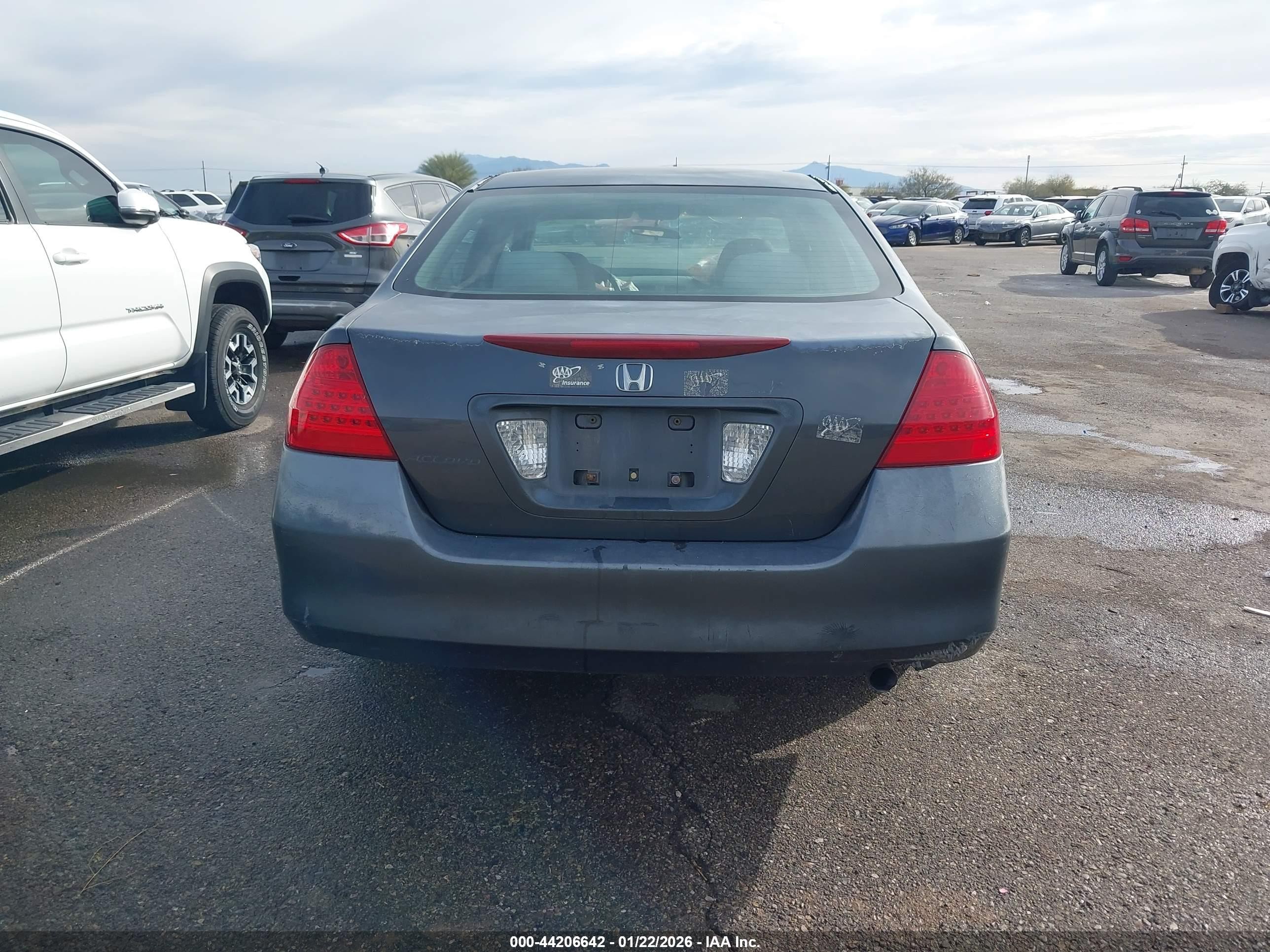 2006 Honda Accord 2.4 Se Серый vin: 1HGCM56316A146640