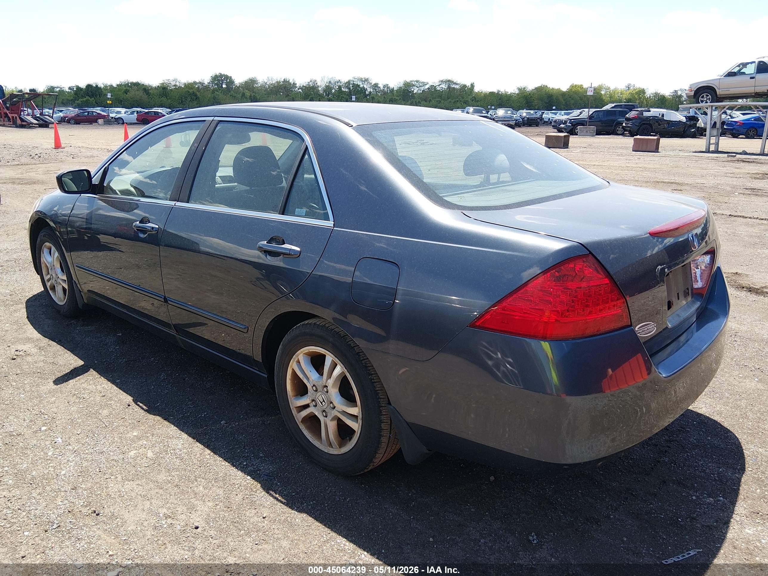 2006 Honda Accord 2.4 Se Синий vin: 1HGCM56316A160151