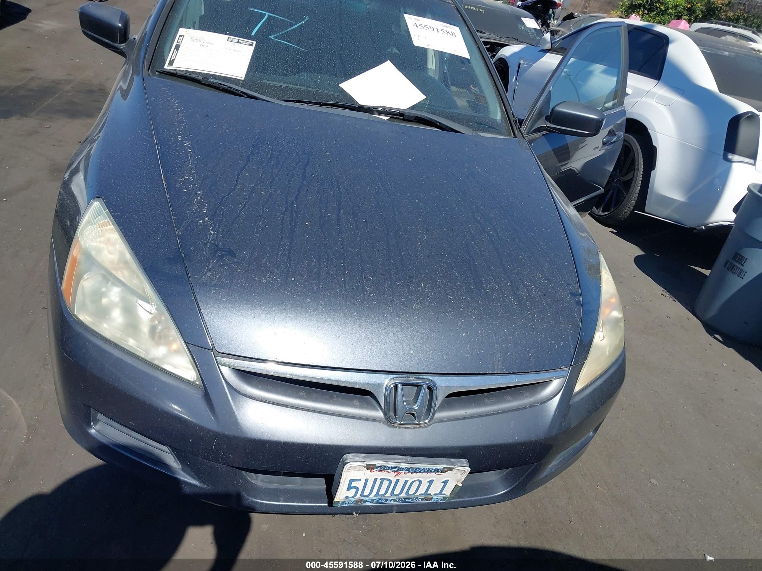 2006 Honda Accord 2.4 Se Серый vin: 1HGCM56316A166113