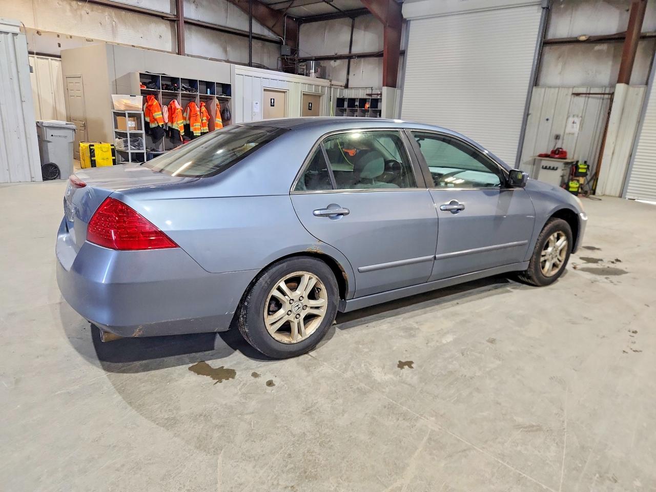 2007 Honda Accord Se Blue vin: 1HGCM56317A013913