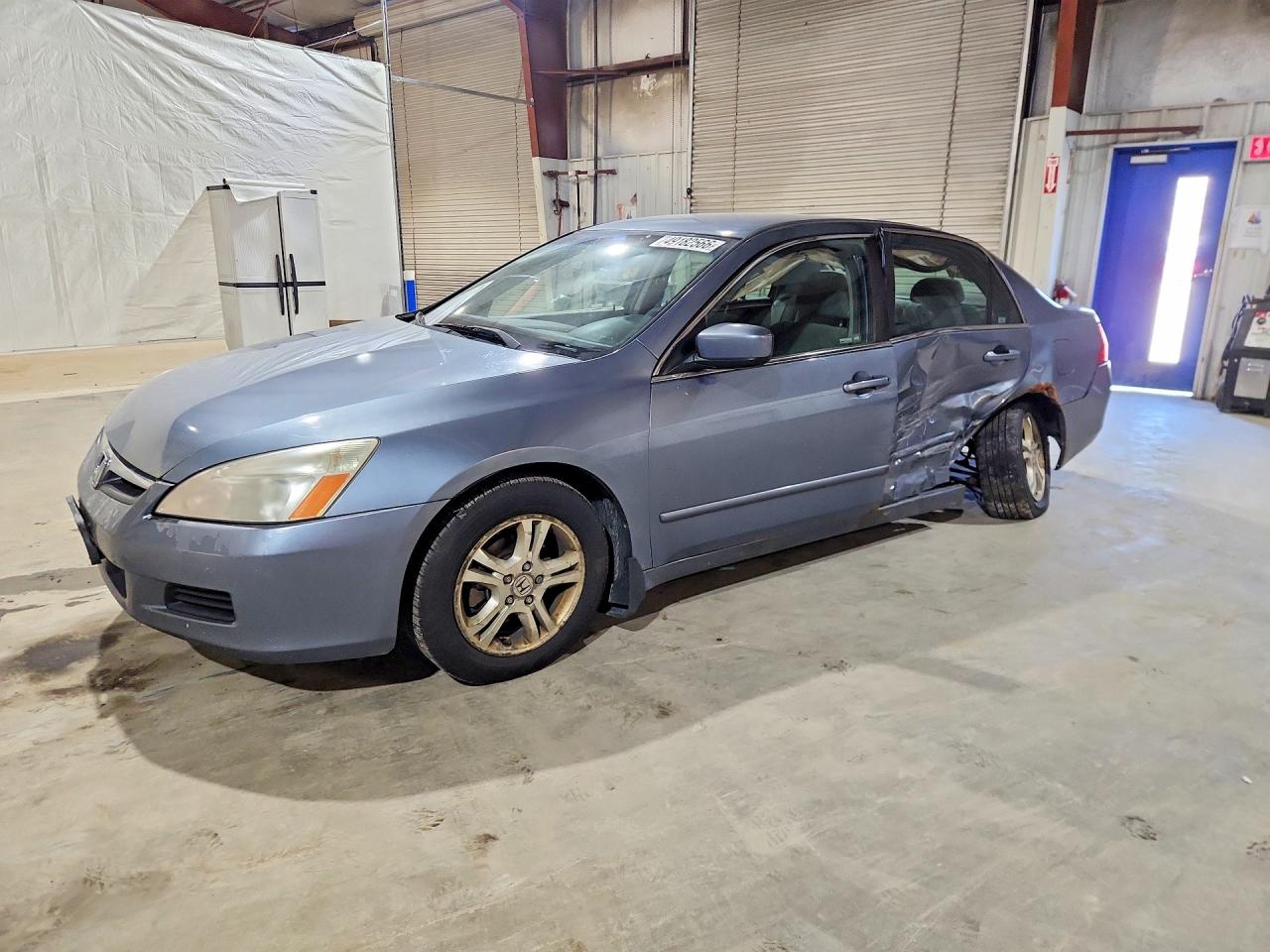 2007 Honda Accord Se Blue vin: 1HGCM56317A013913