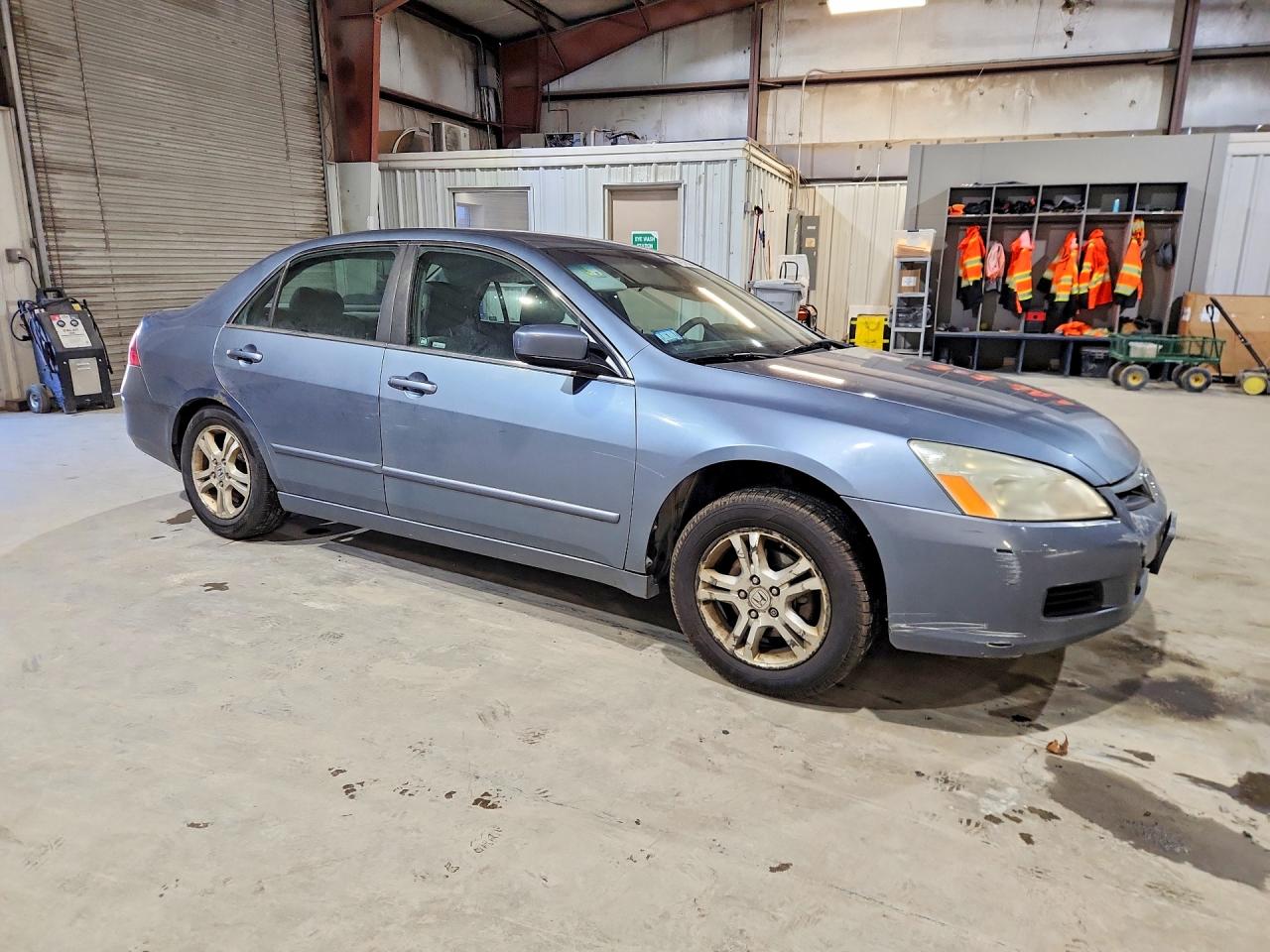 2007 Honda Accord Se Blue vin: 1HGCM56317A013913