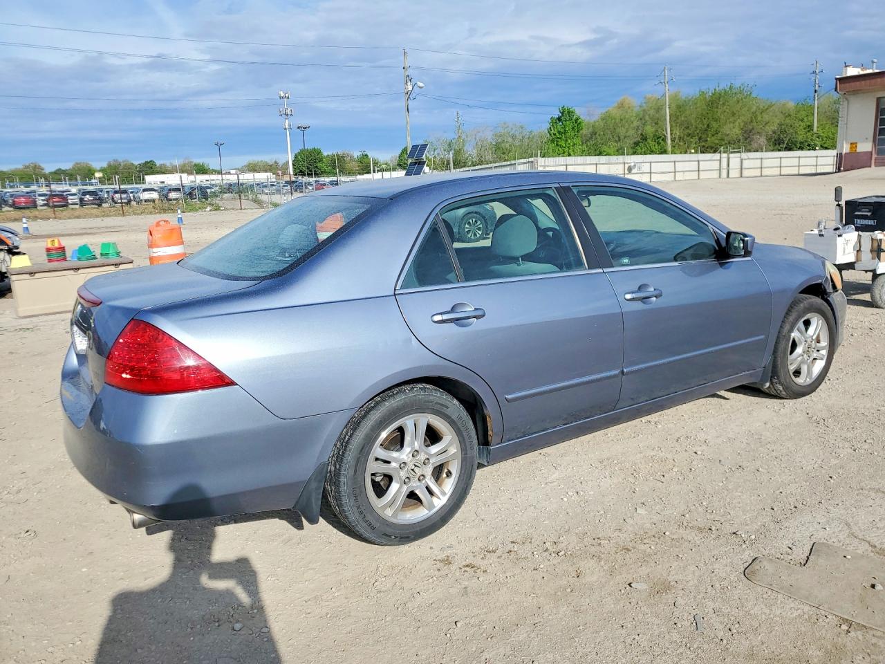 2007 Honda Accord Se Blue vin: 1HGCM56317A059936