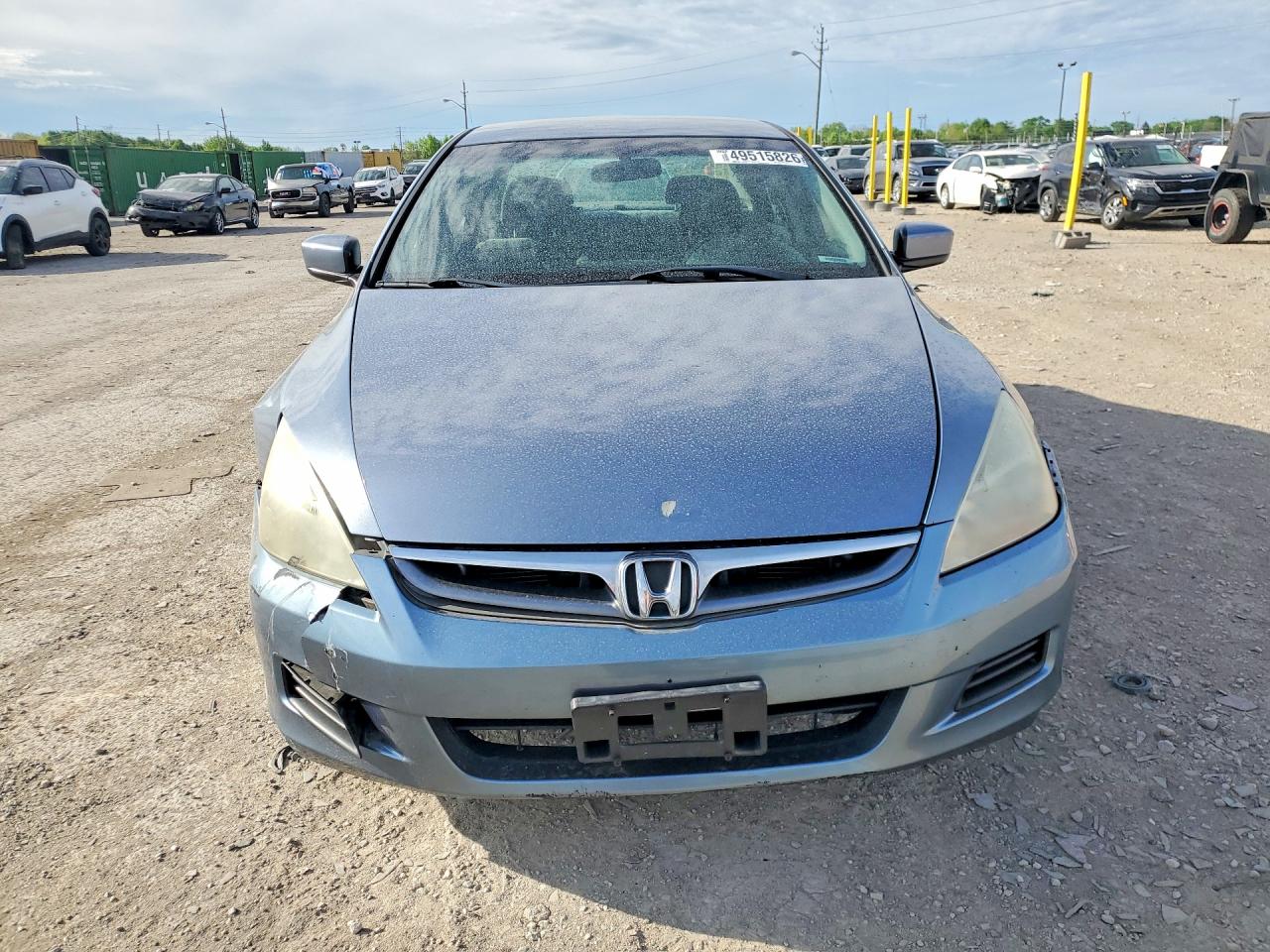 2007 Honda Accord Se Blue vin: 1HGCM56317A059936
