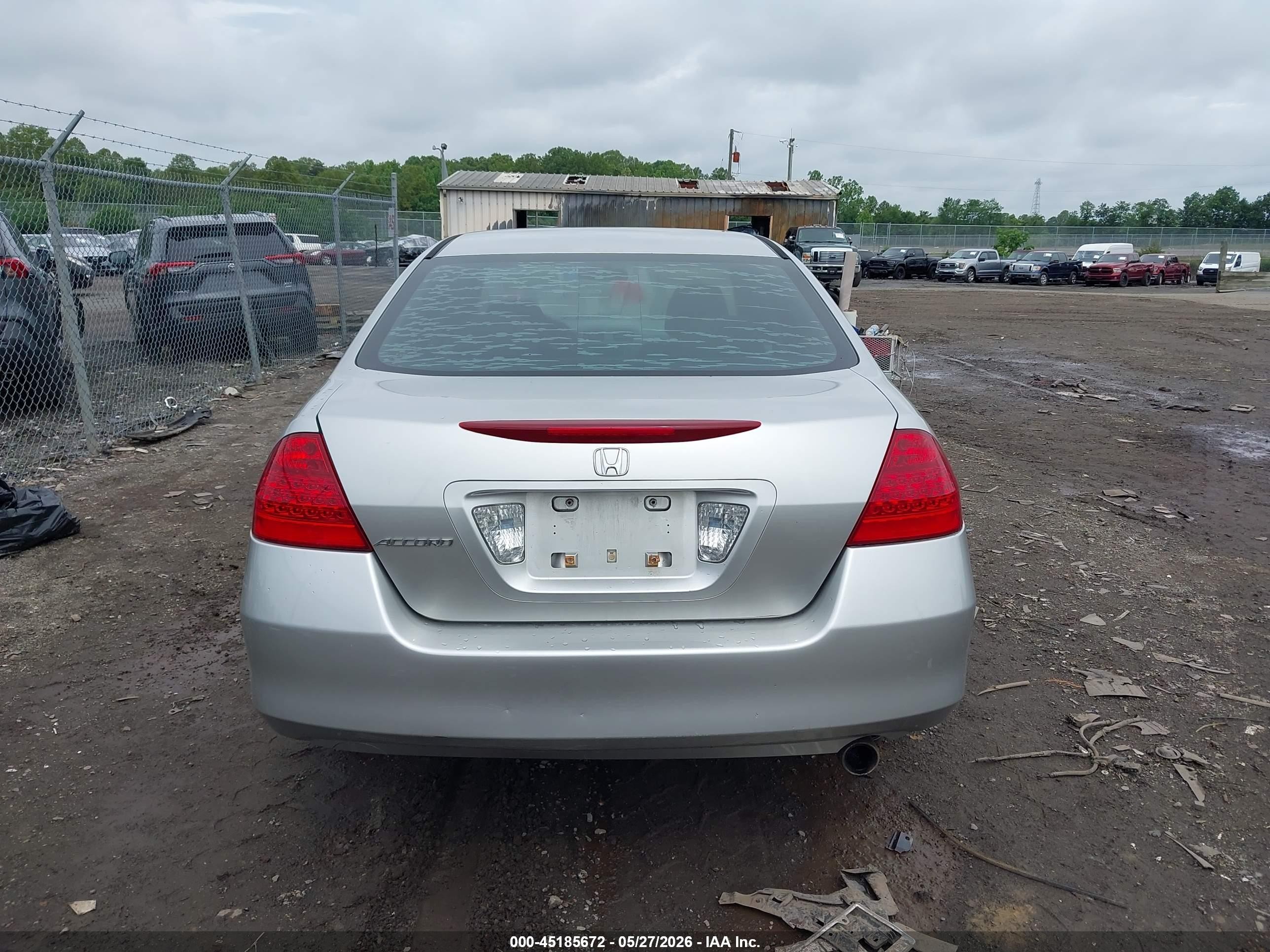 2007 Honda Accord 2.4 Se Silver vin: 1HGCM56317A097392