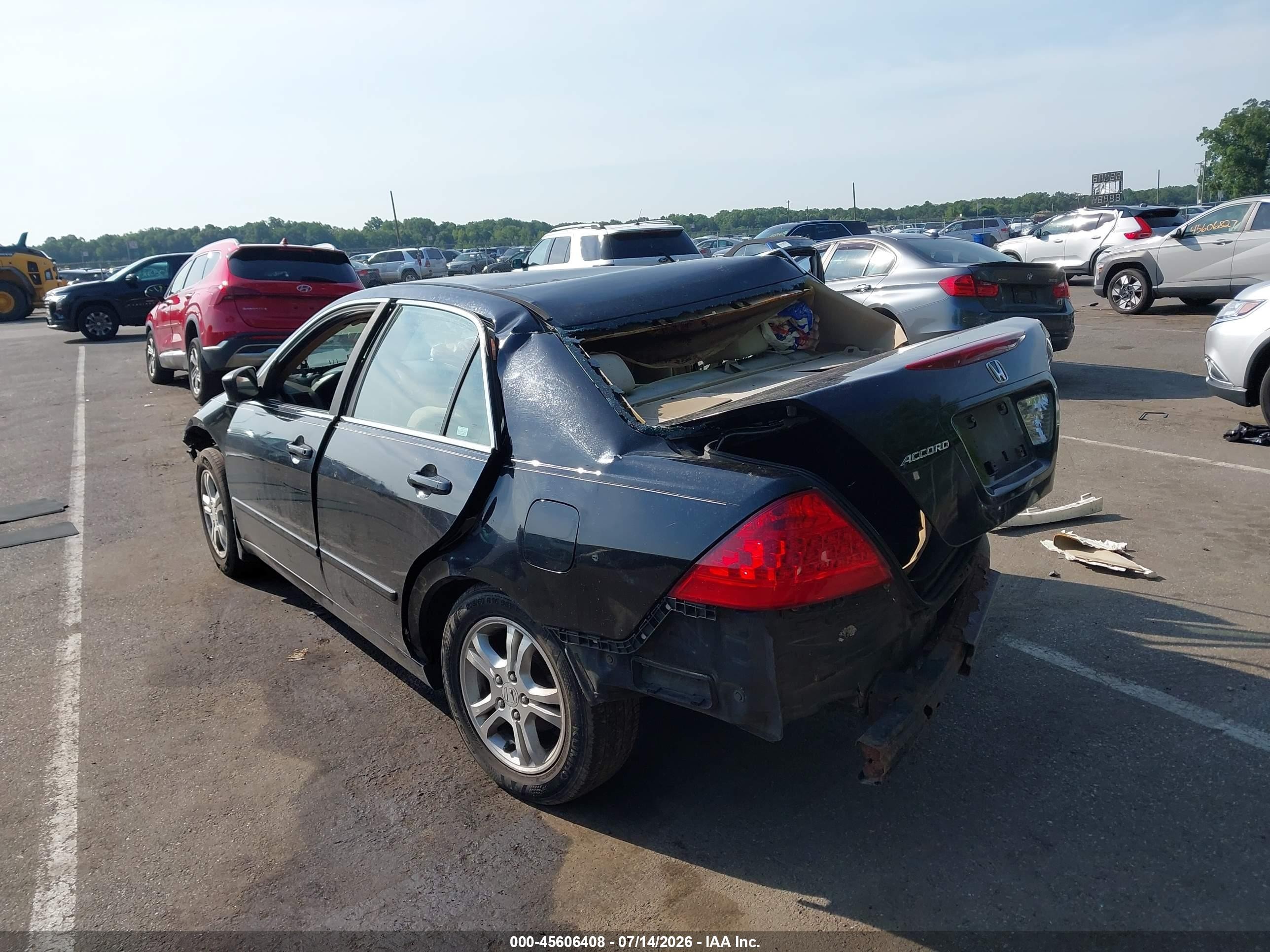 2007 Honda Accord 2.4 Se Black vin: 1HGCM56317A099465