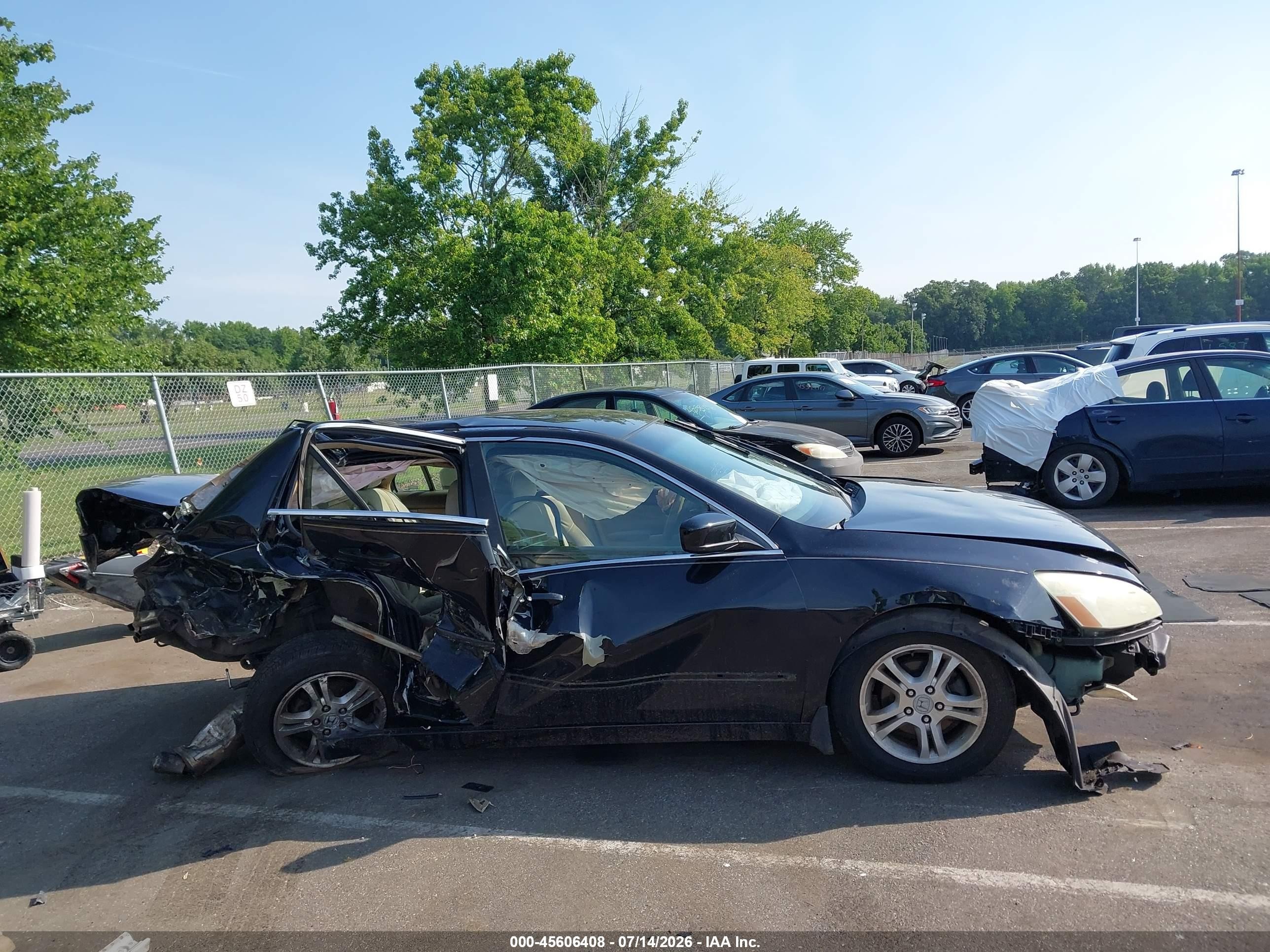2007 Honda Accord 2.4 Se Black vin: 1HGCM56317A099465
