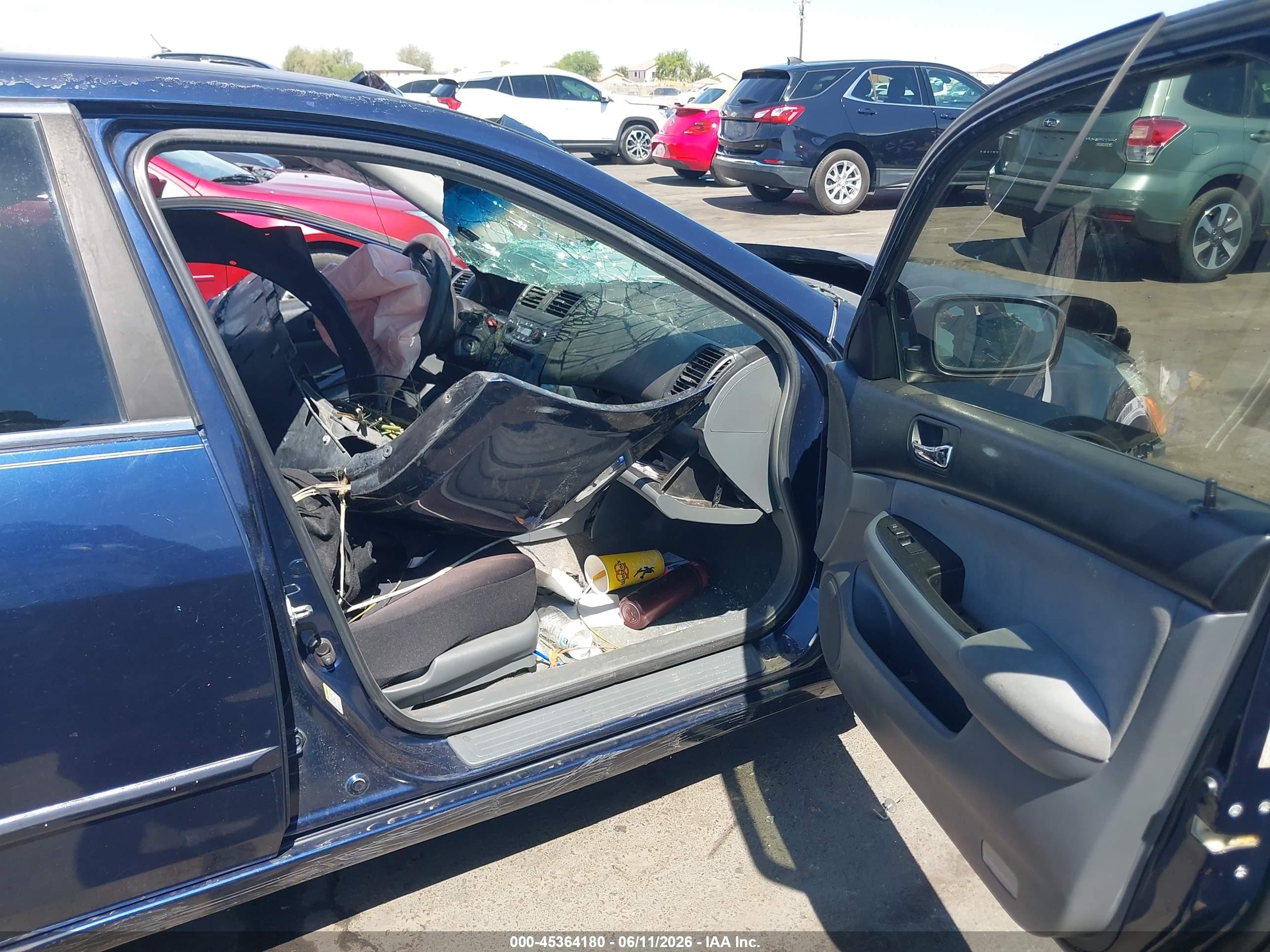 2007 Honda Accord 2.4 Se Blue vin: 1HGCM56317A119441