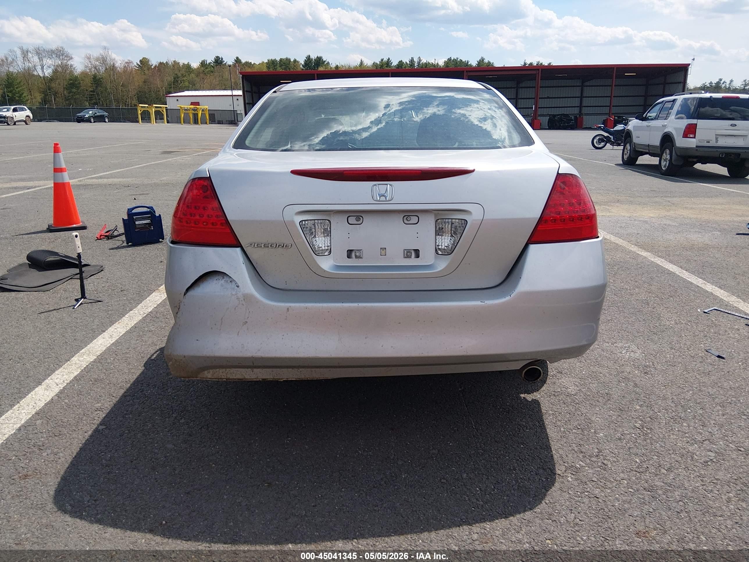 2007 Honda Accord 2.4 Se Silver vin: 1HGCM56317A135560