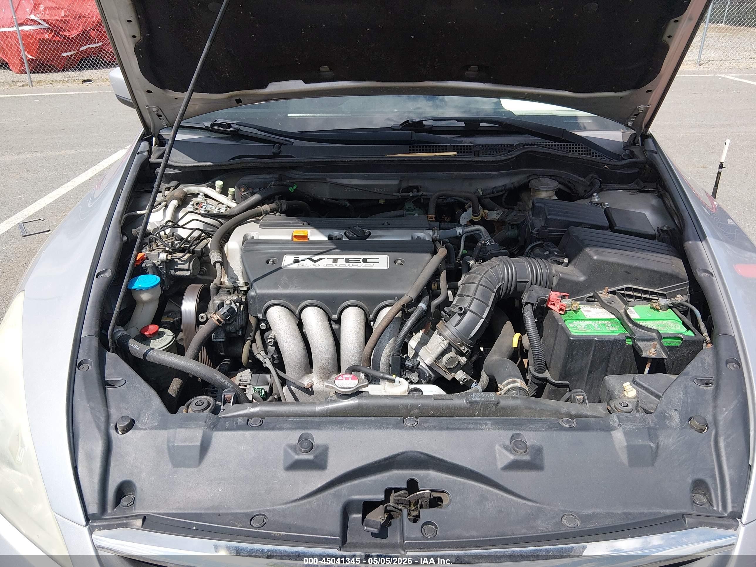 2007 Honda Accord 2.4 Se Silver vin: 1HGCM56317A135560