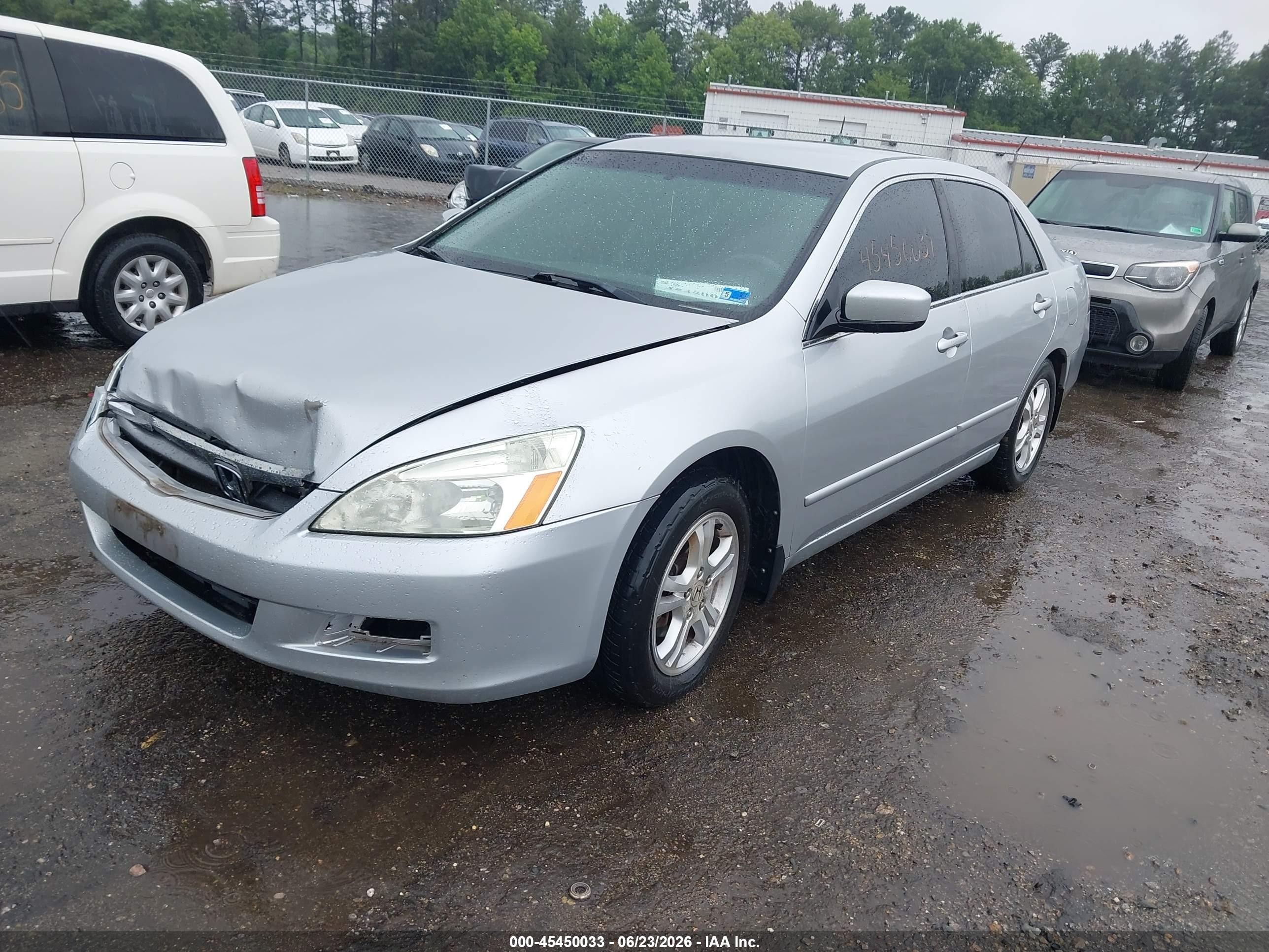 2007 Honda Accord 2.4 Se Silver vin: 1HGCM56317A136224