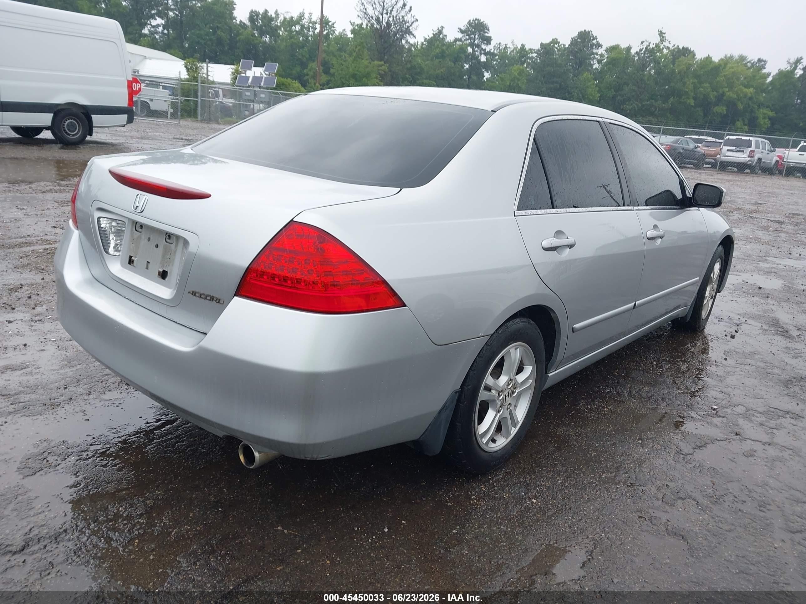 2007 Honda Accord 2.4 Se Silver vin: 1HGCM56317A136224