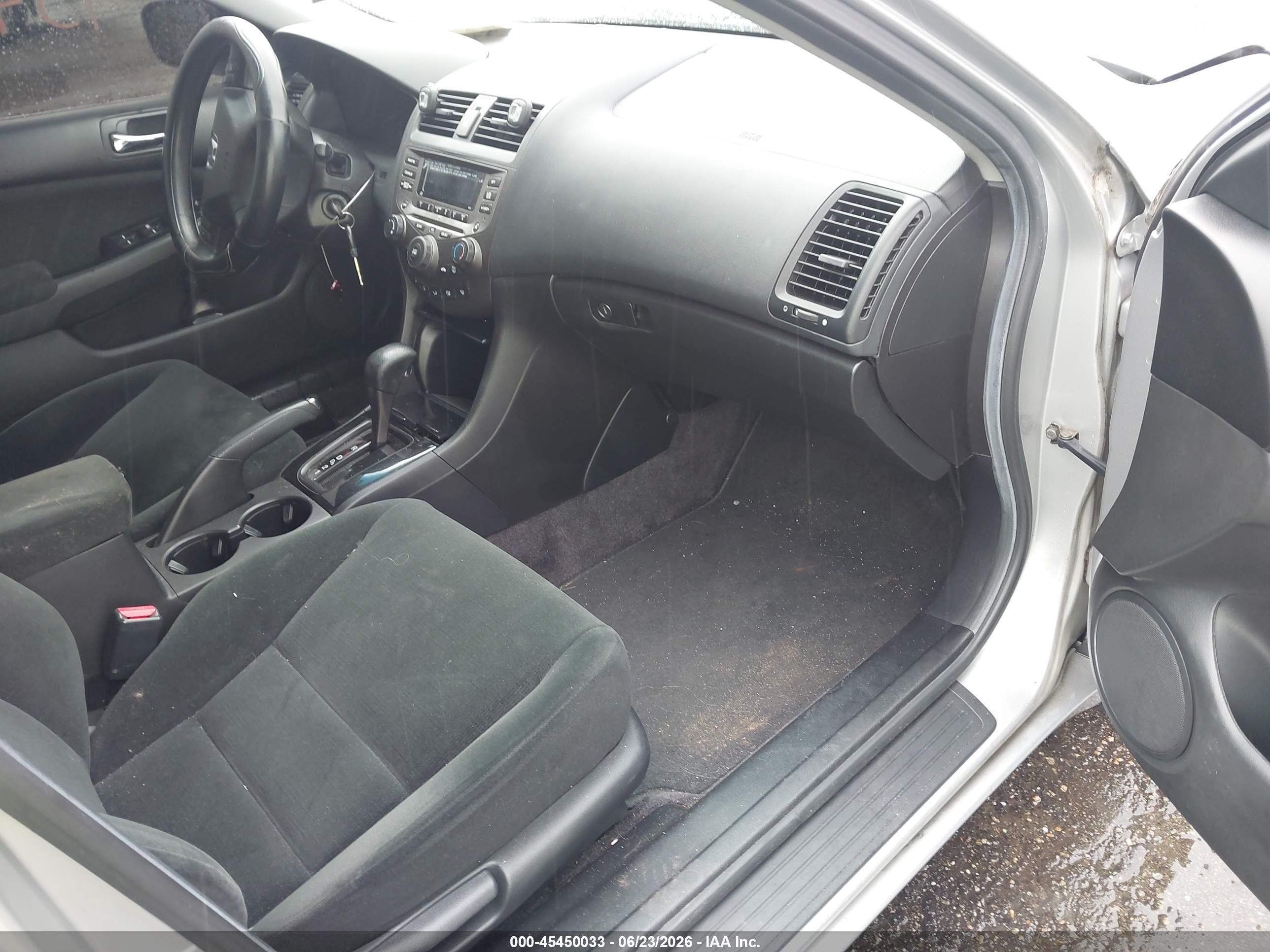 2007 Honda Accord 2.4 Se Silver vin: 1HGCM56317A136224