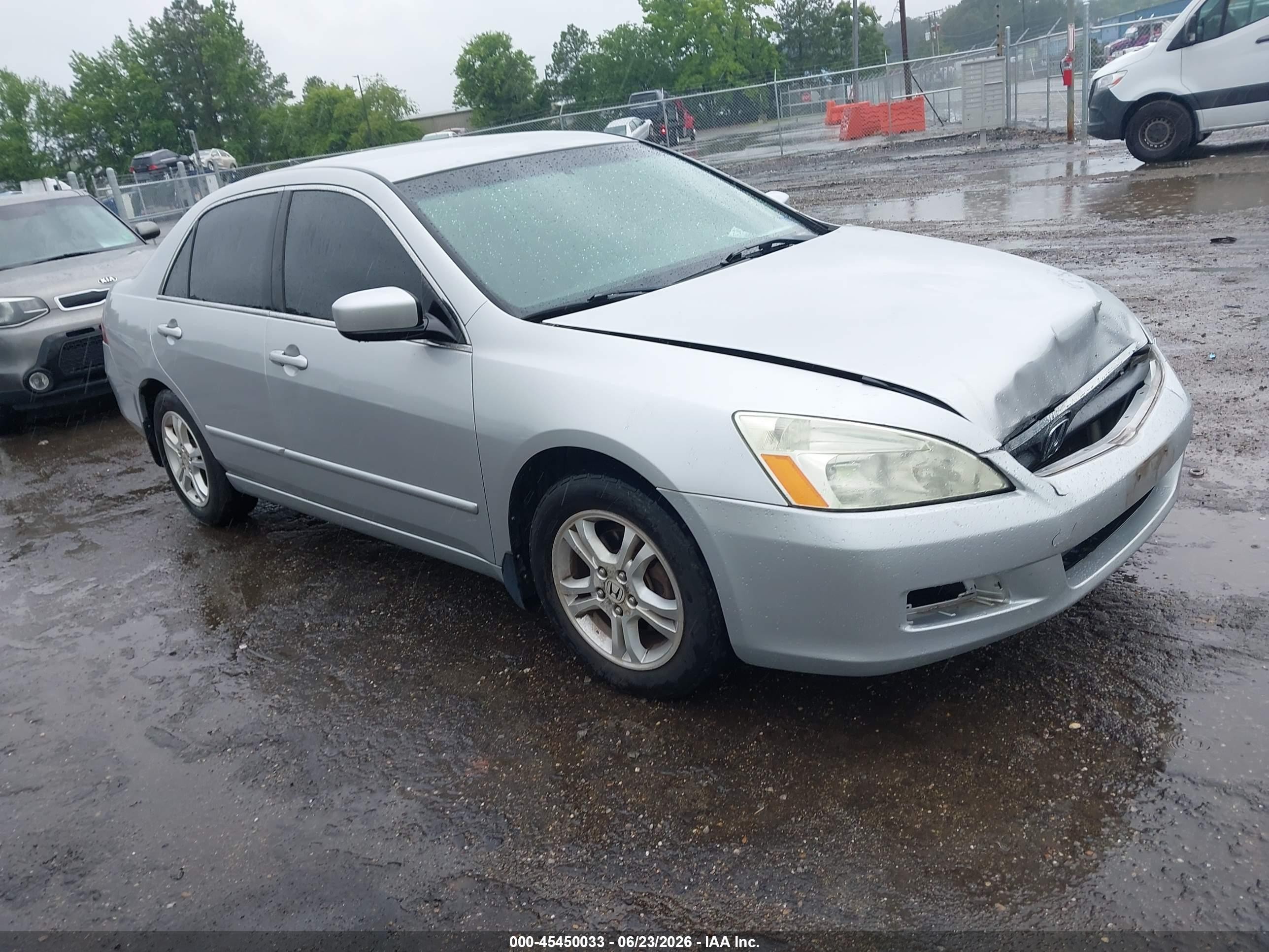 2007 Honda Accord 2.4 Se Silver vin: 1HGCM56317A136224