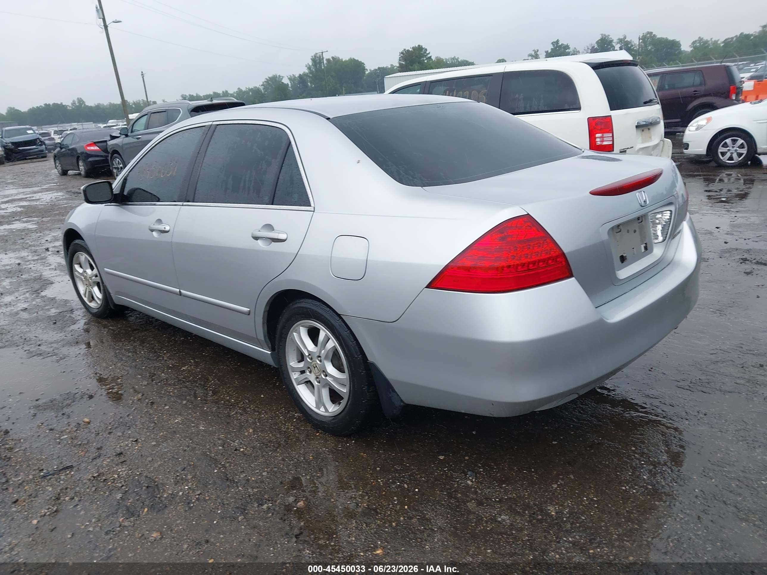 2007 Honda Accord 2.4 Se Silver vin: 1HGCM56317A136224
