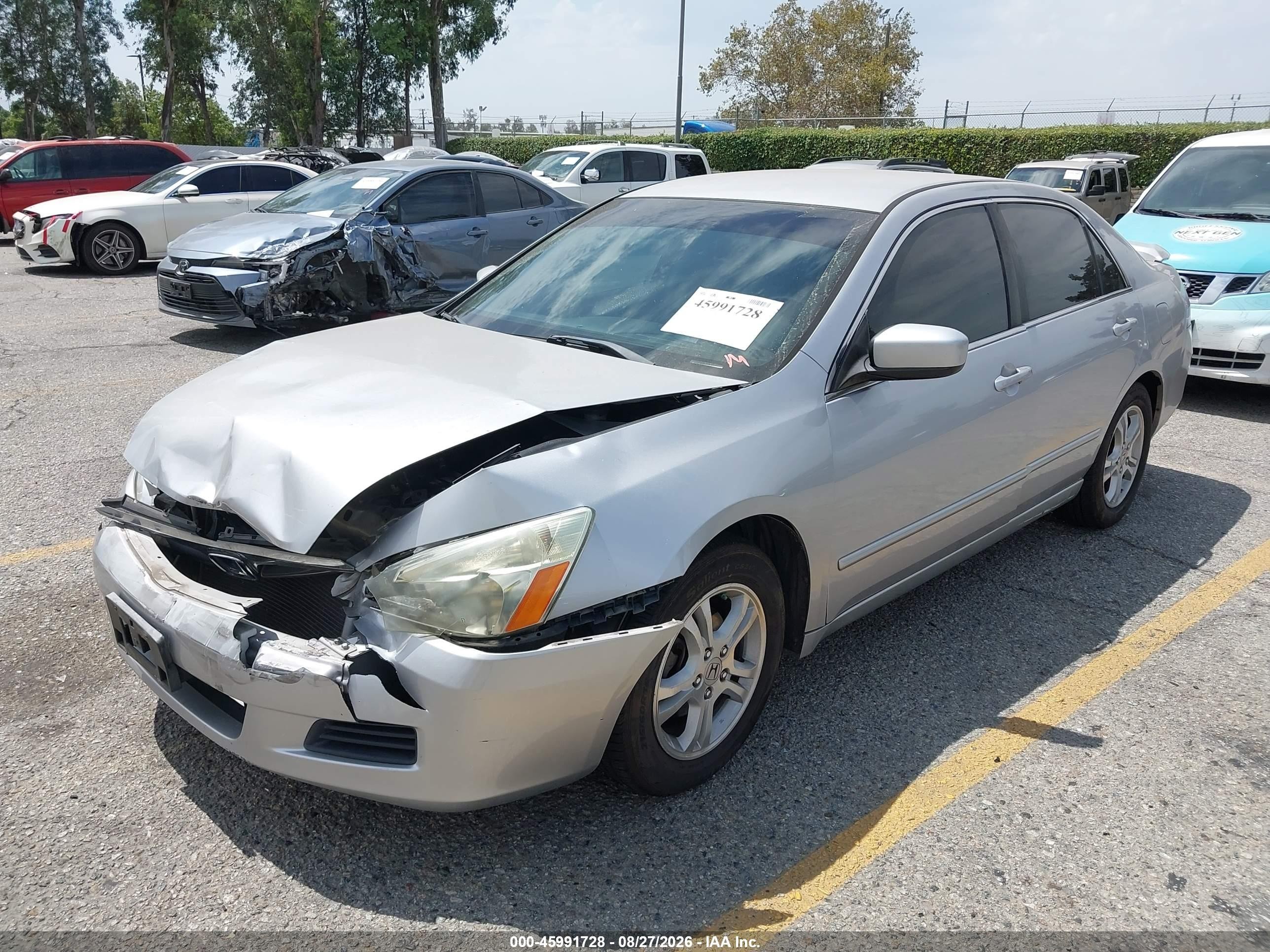 2007 Honda Accord 2.4 Se Silver vin: 1HGCM56317A141844